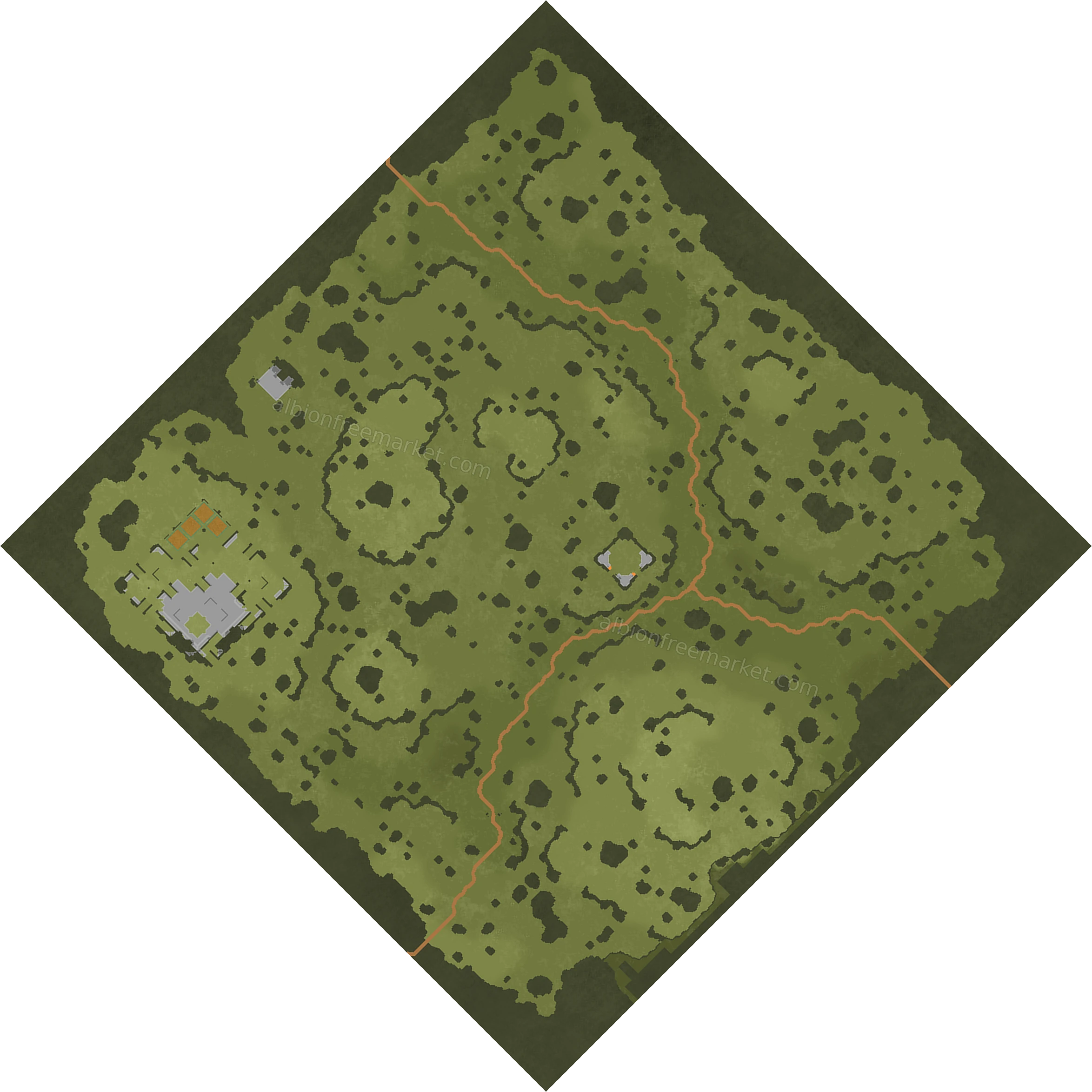 Gravemound Hills Albion Online map