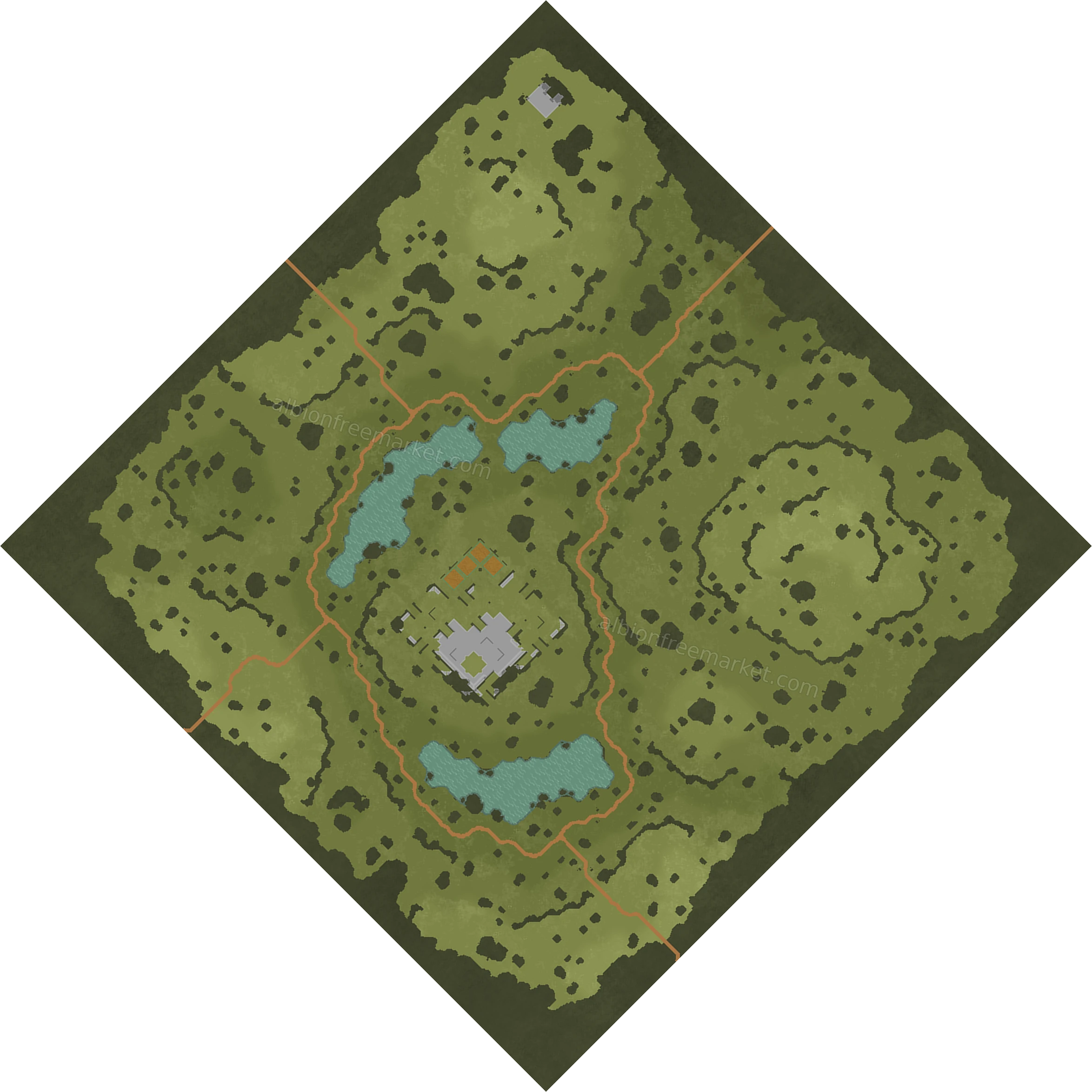 Stonelake Fields Albion Online map