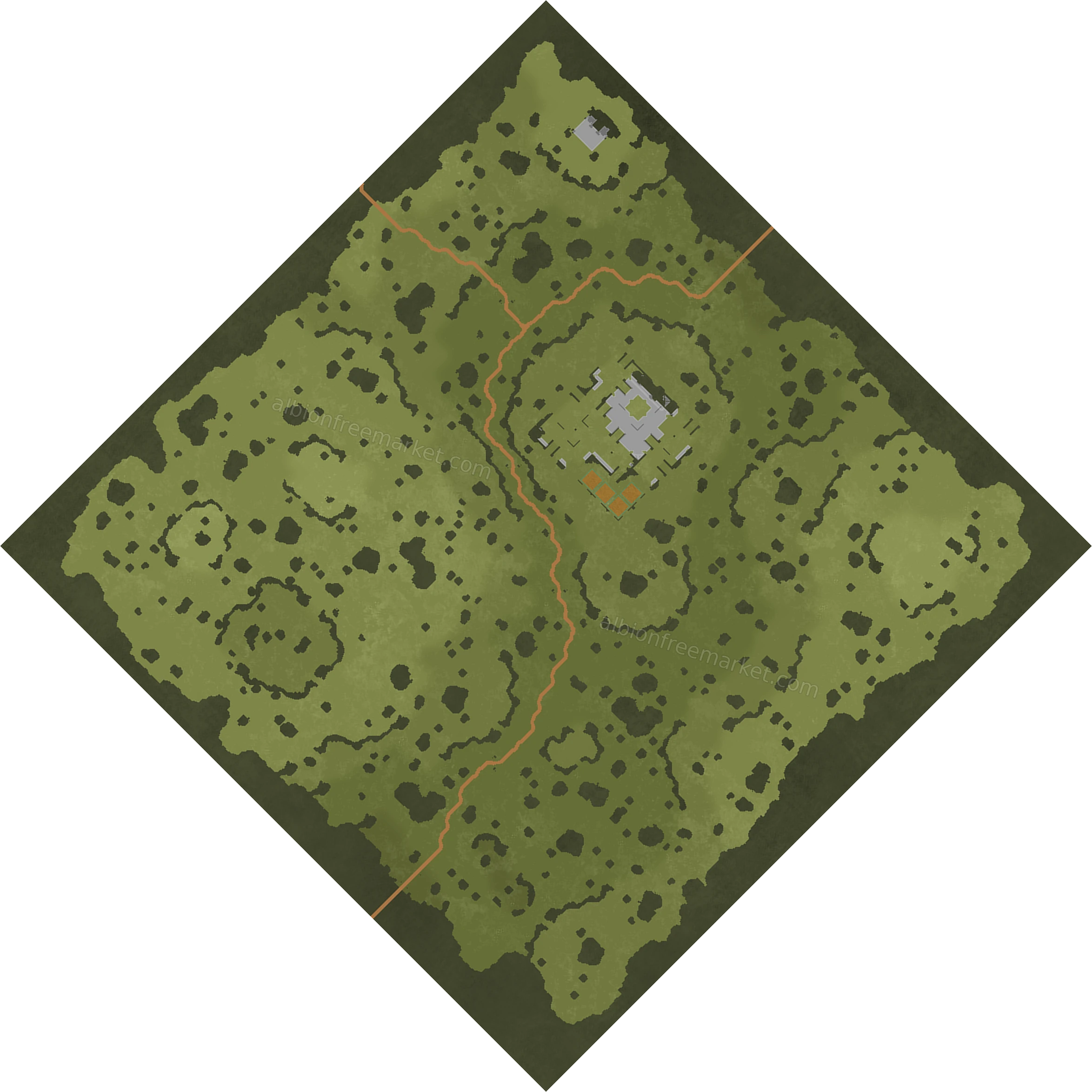 Razorrock Ravine Albion Online map