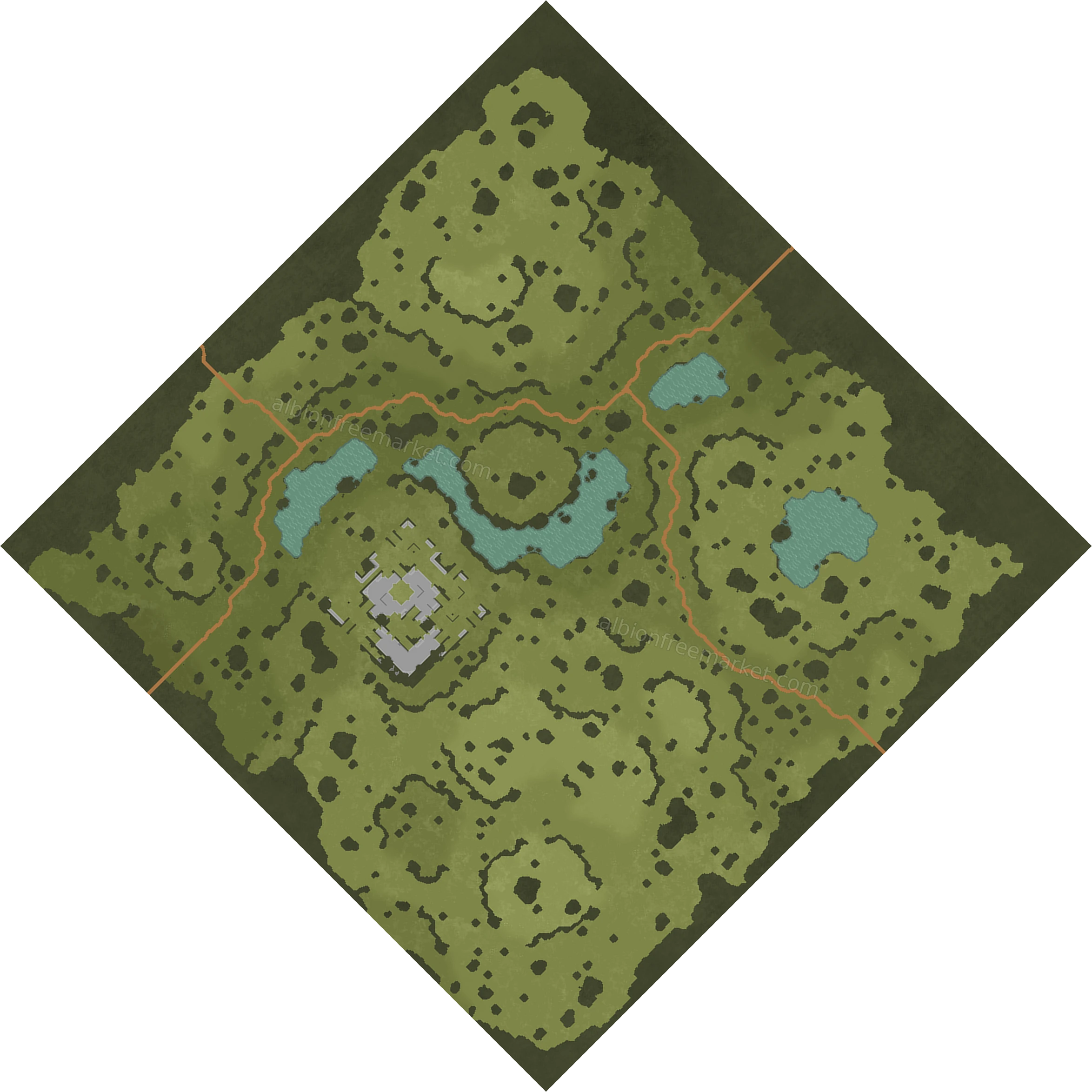 Windgrass Fields Albion Online map