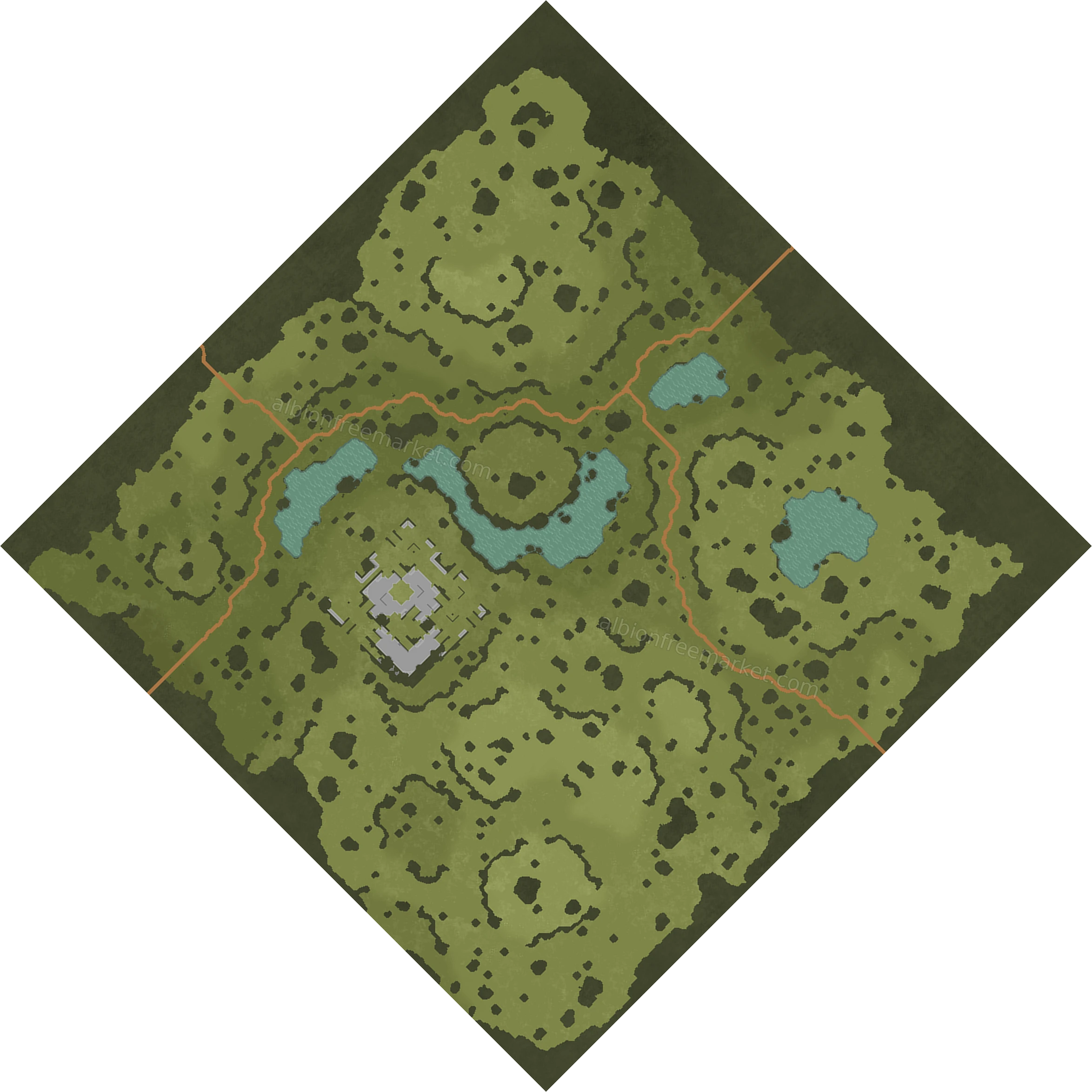 Windgrass Fields Albion Online map