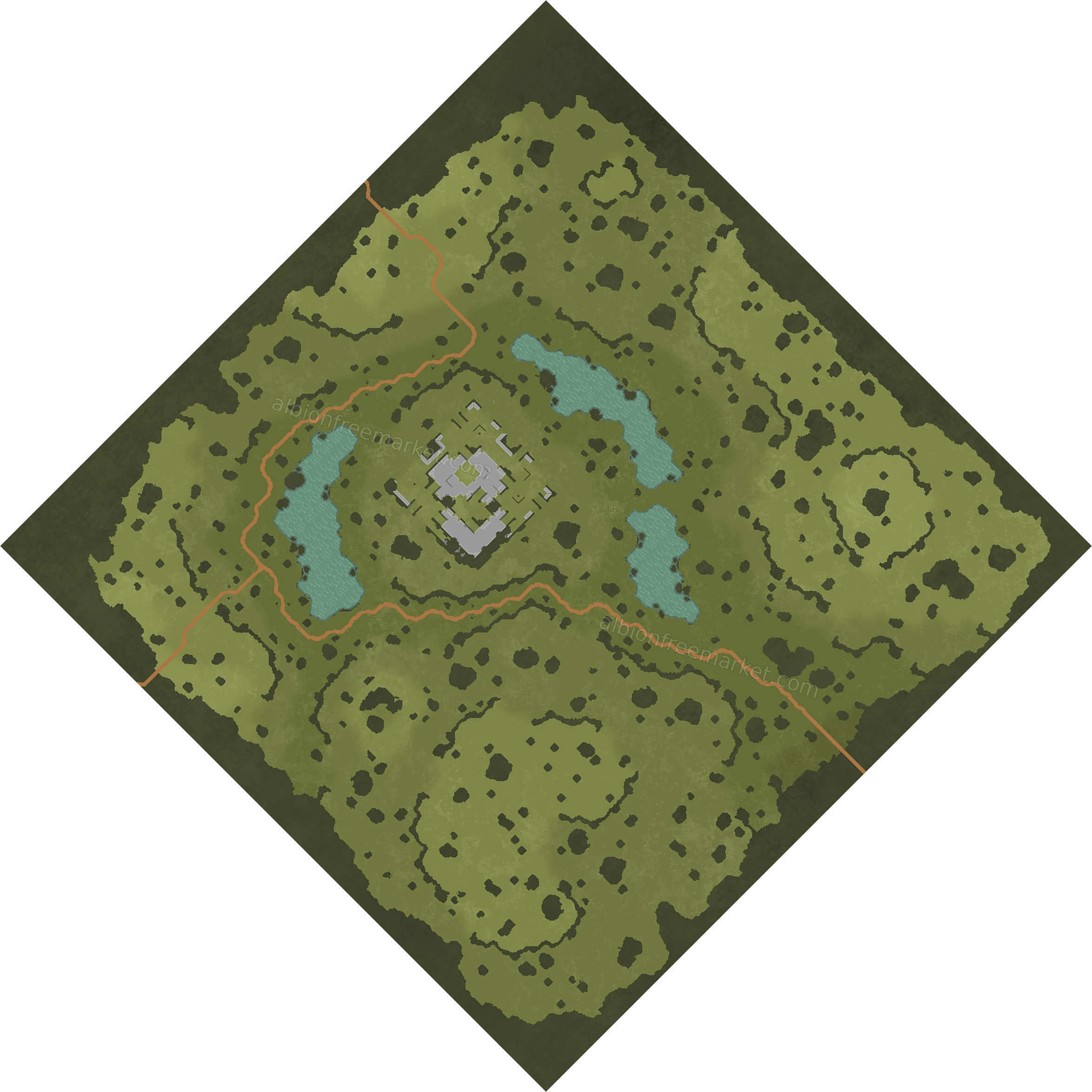 Windgrass Coast Albion Online map