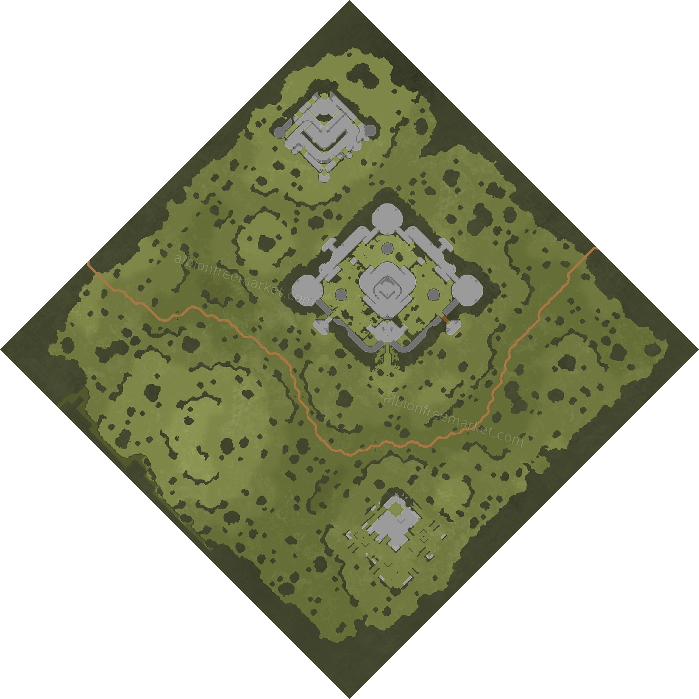 Skylake Hinterlands Albion Online map