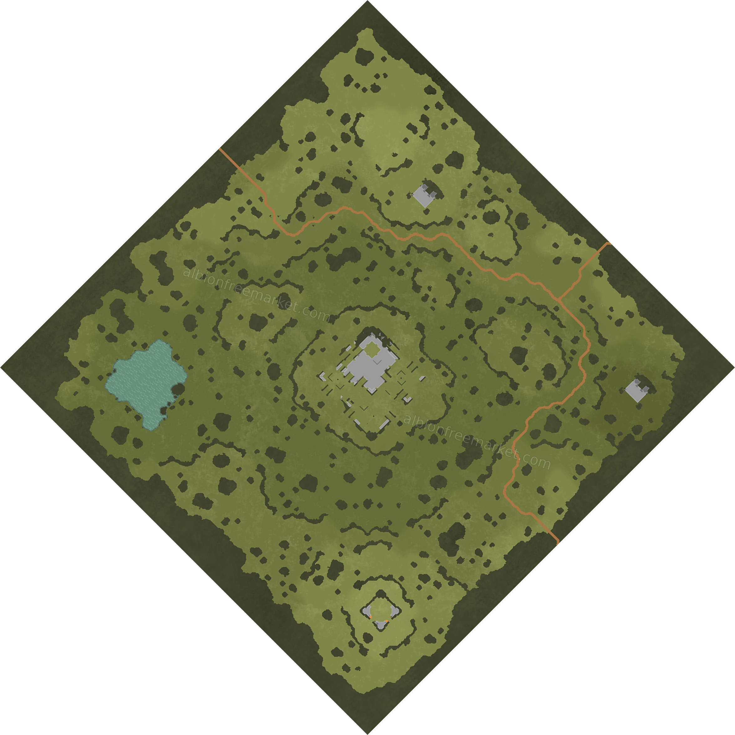 Thunderrock Ascent Albion Online map
