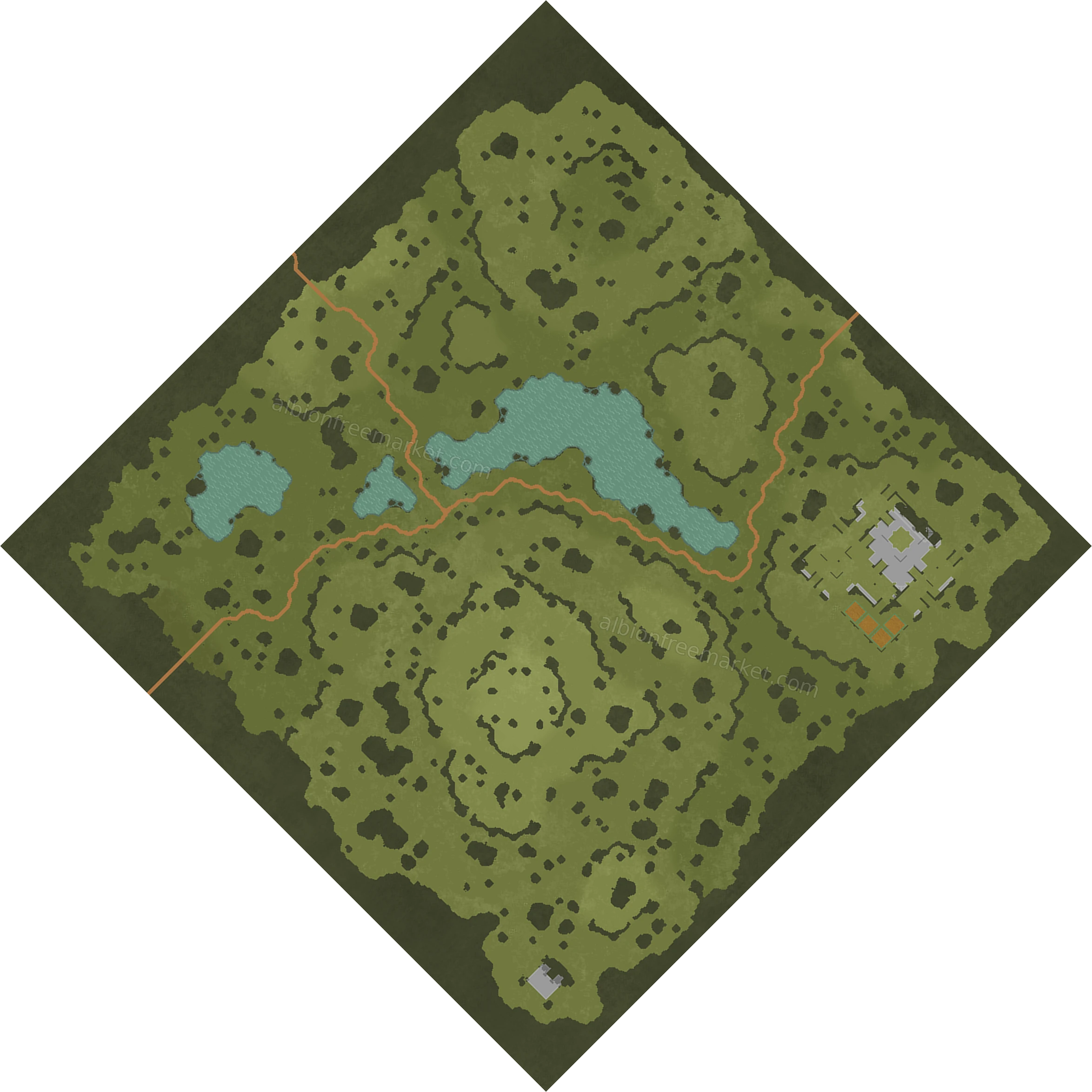 Razorrock Chasm Albion Online map