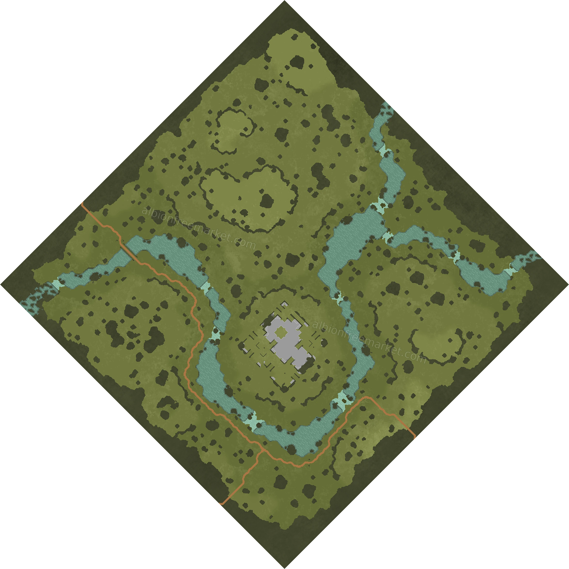 Windgrass Terrace Albion Online map