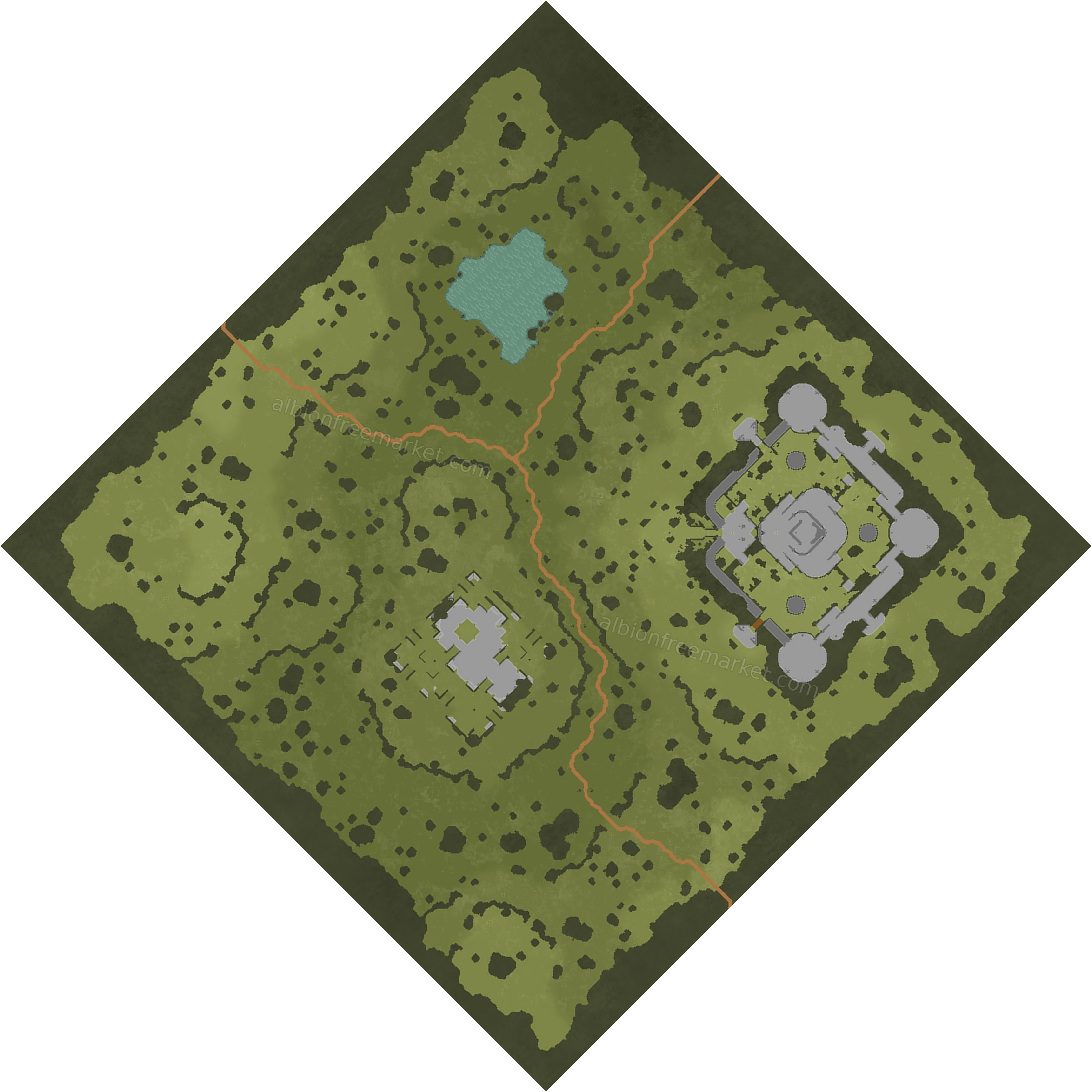 Gravemound Knoll Albion Online map