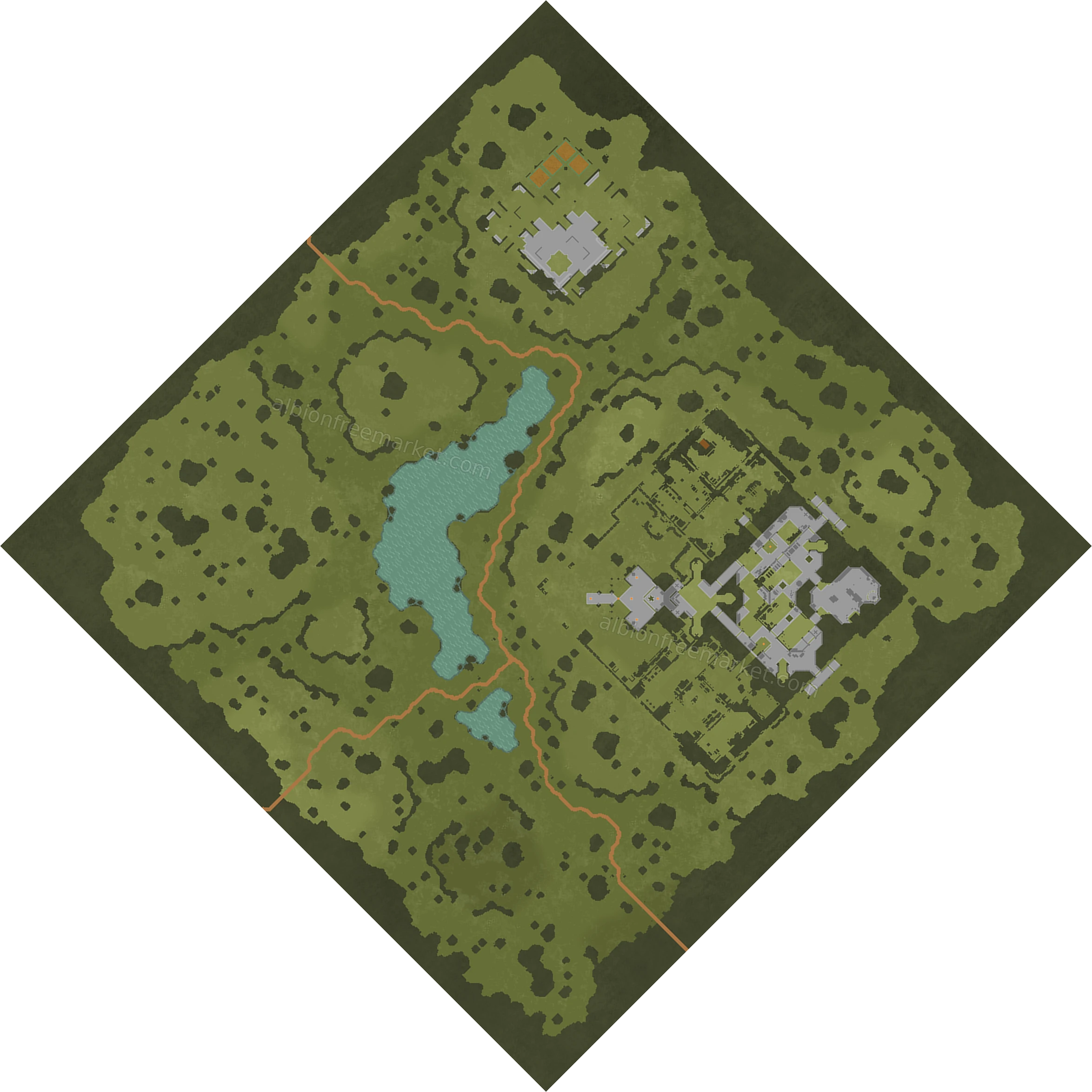 Thunderrock Draw Albion Online map