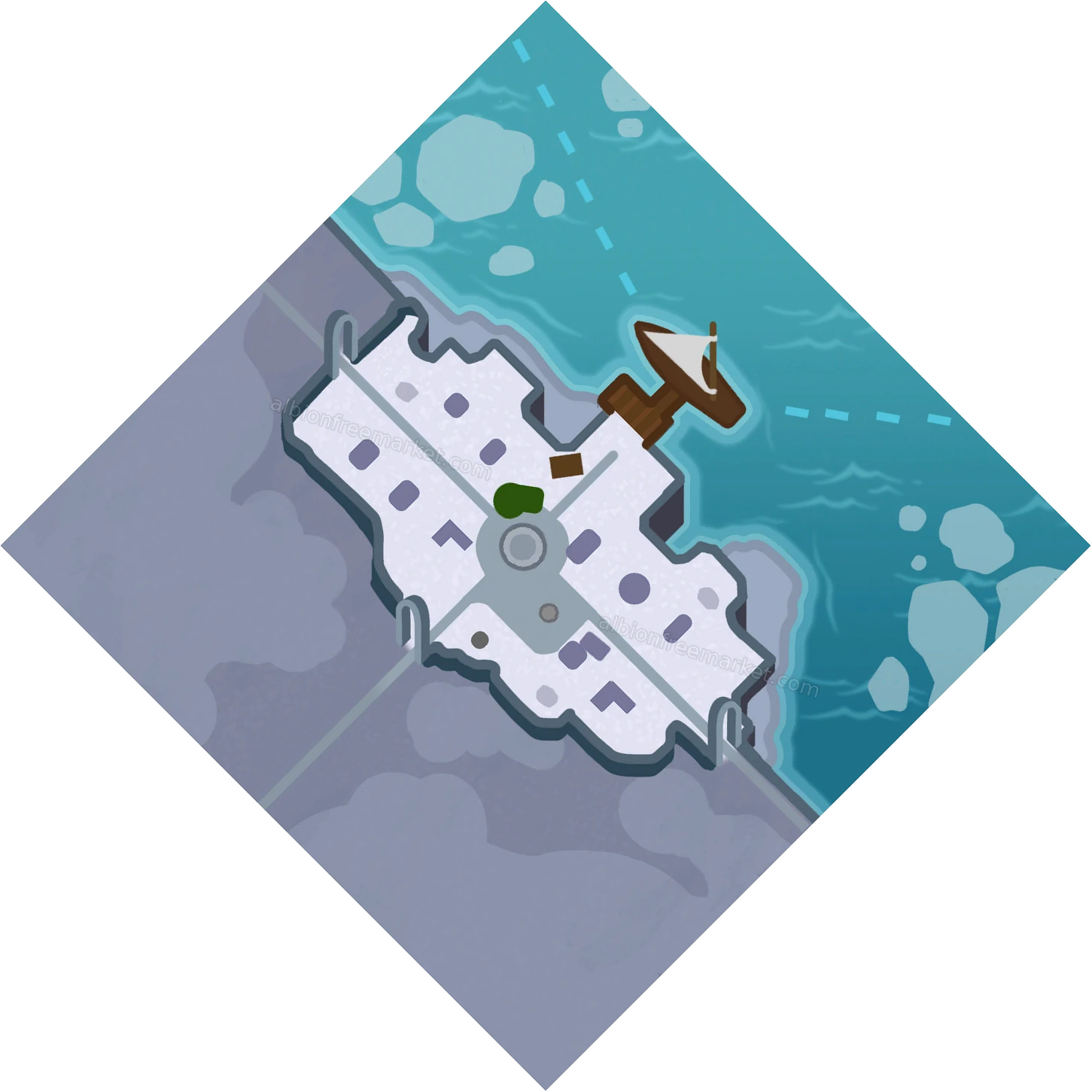 Mountain Cross Albion Online map