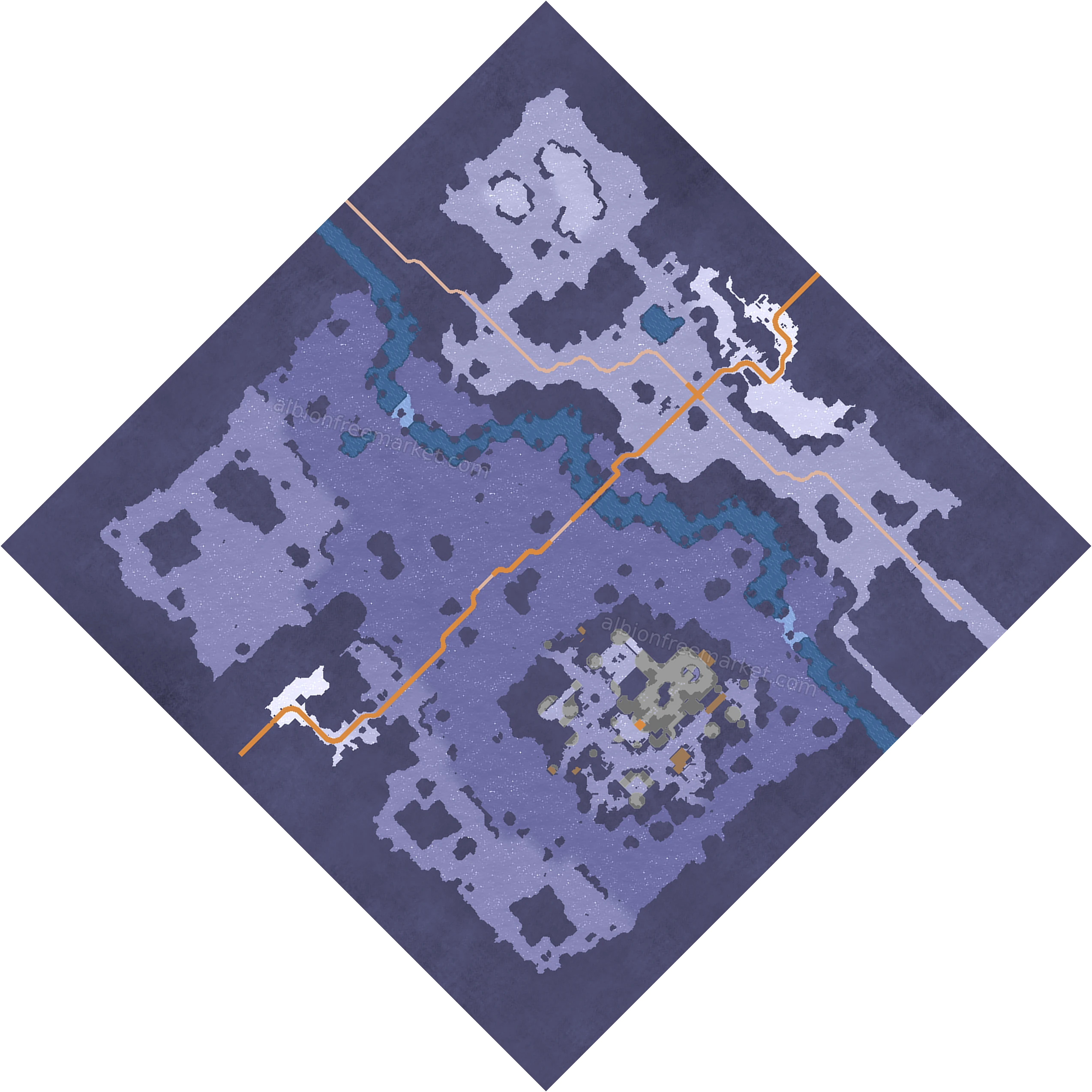 Crose Gorge Albion Online map