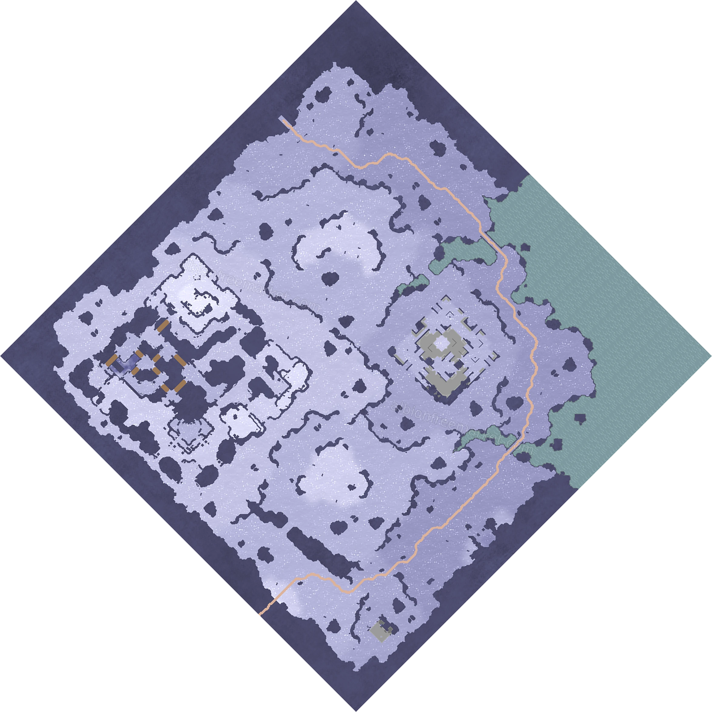 Frostpeak Vista Albion Online map