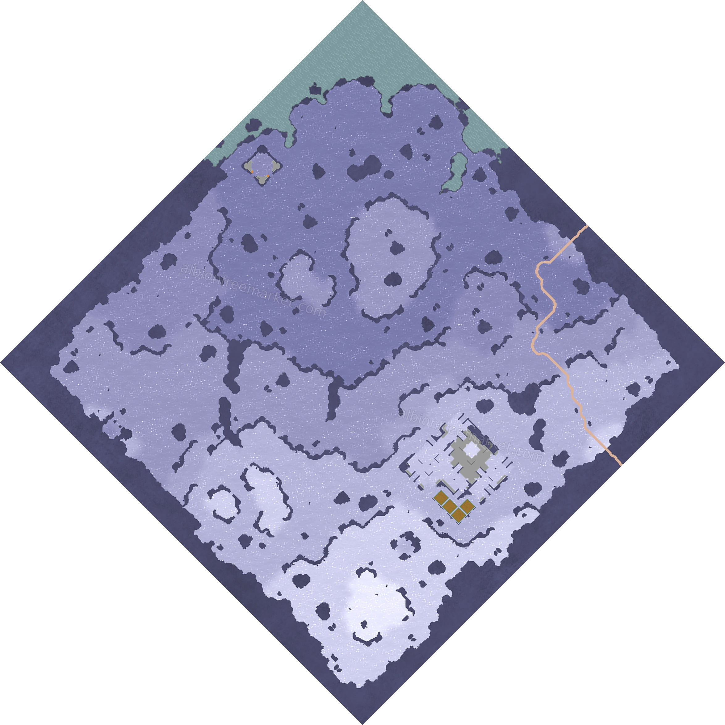 Everwinter Shores Albion Online map