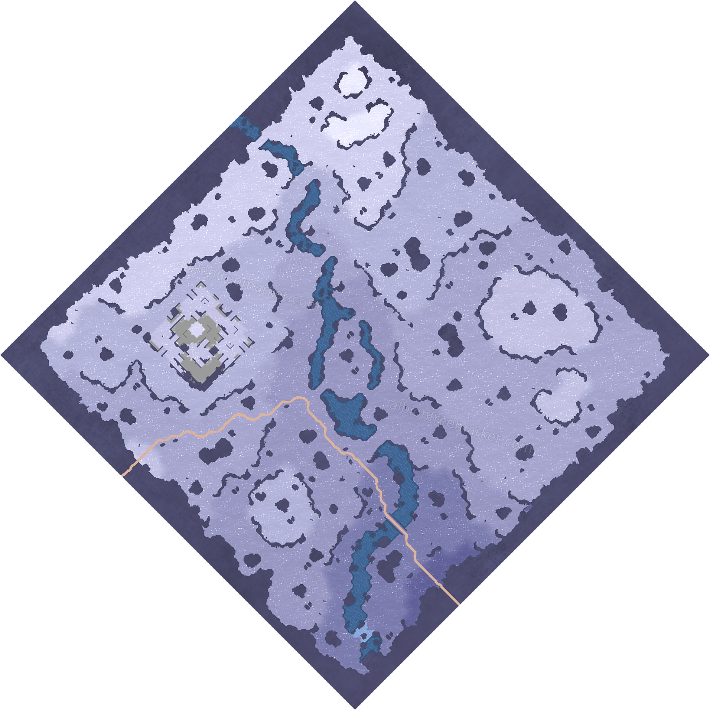 Glacierfall Passage Albion Online map