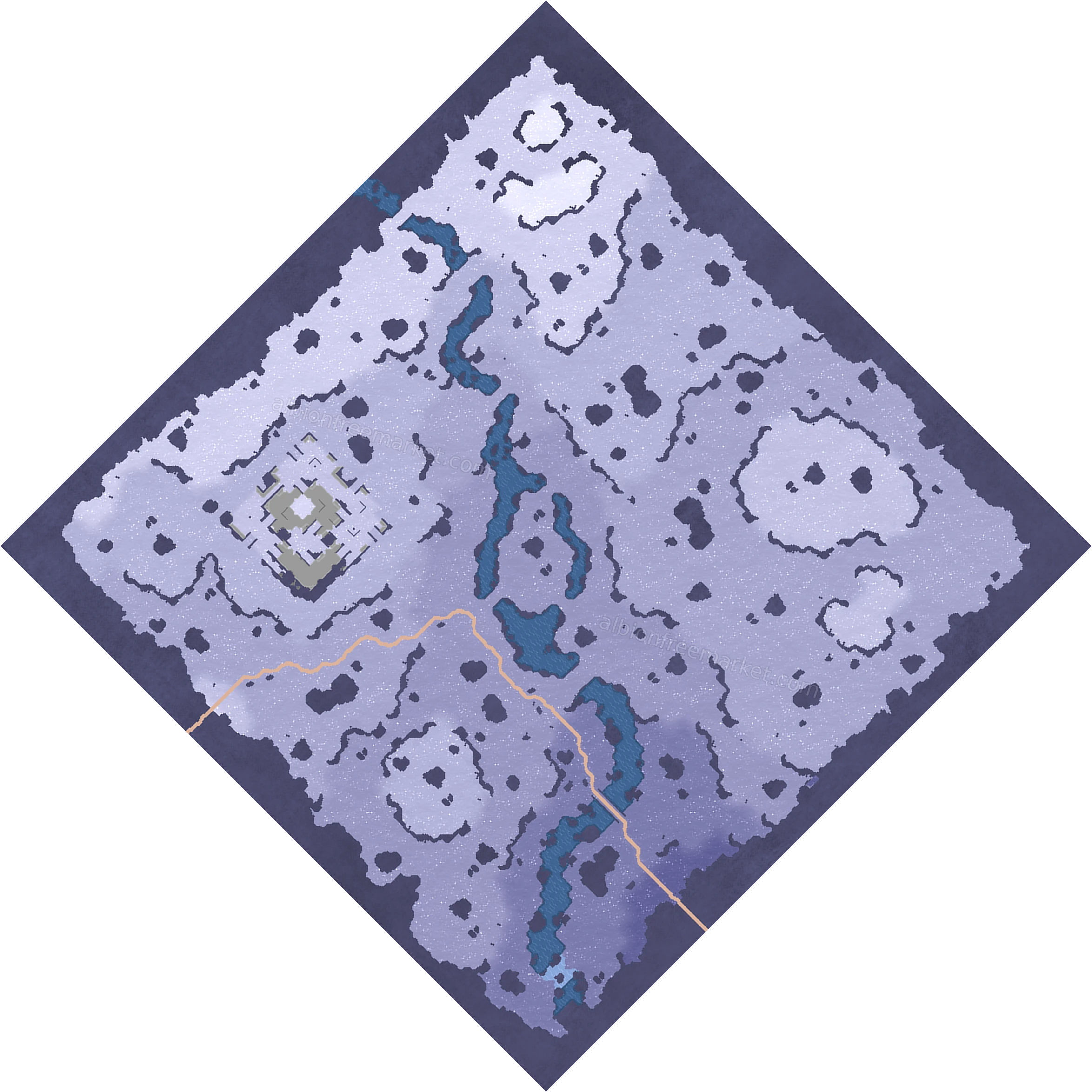 Glacierfall Passage Albion Online map