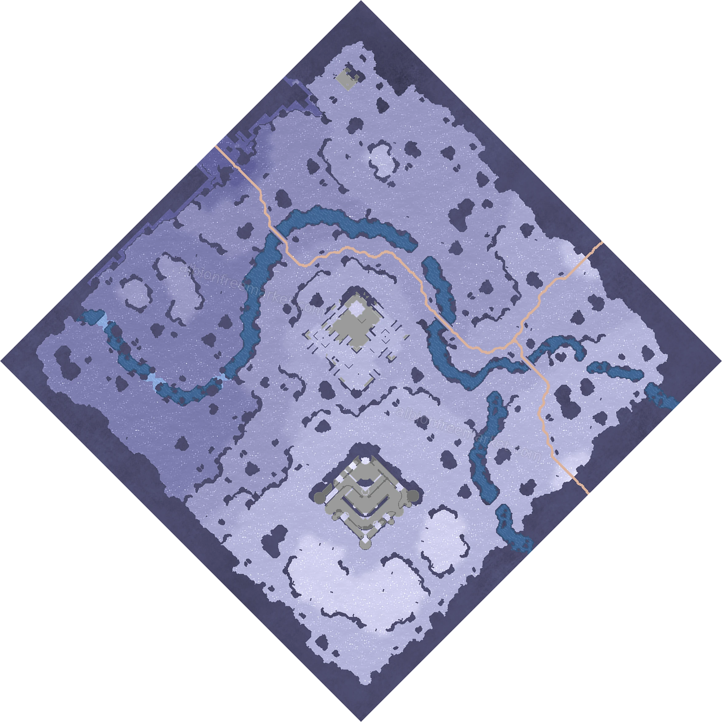 Avalanche Ravine Albion Online map