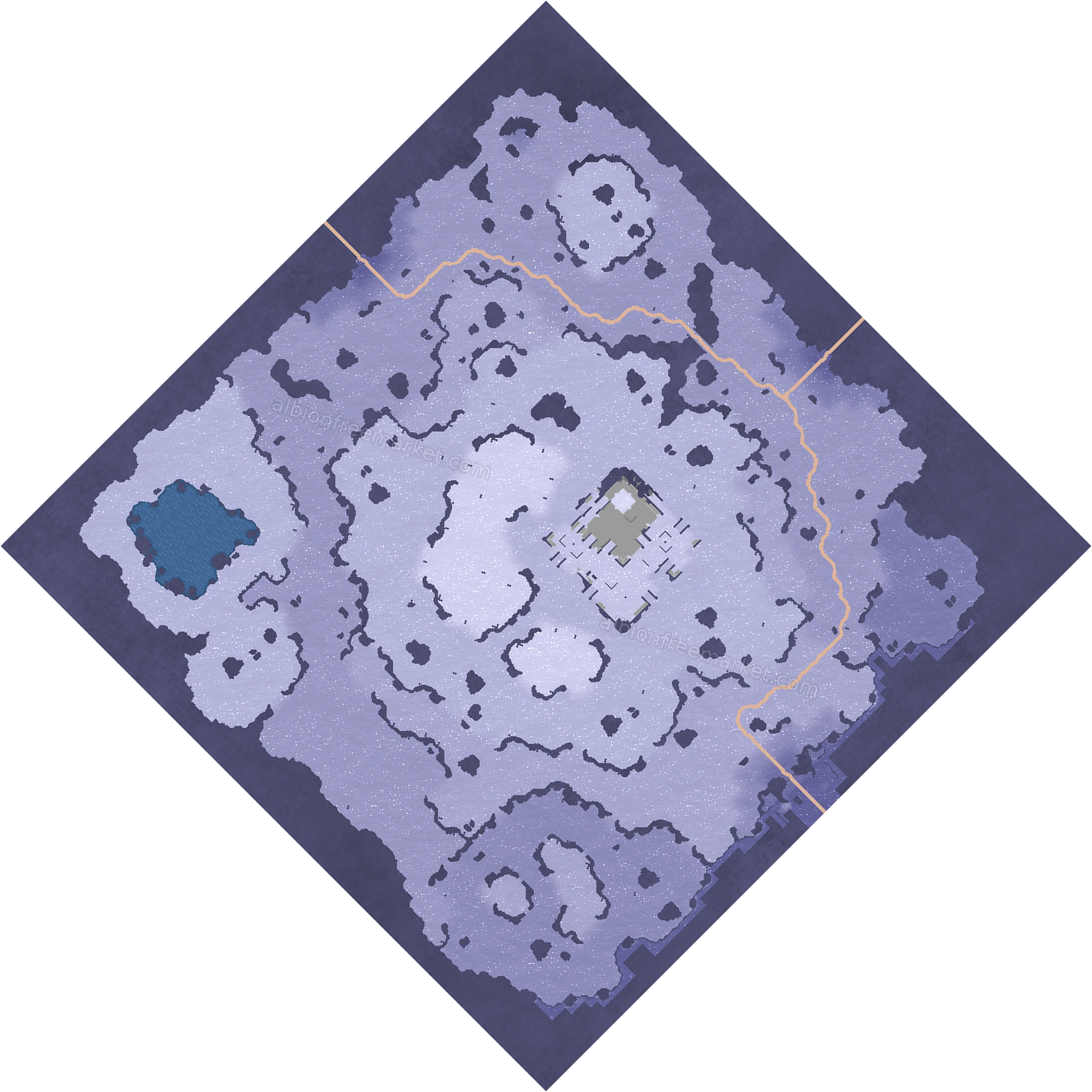Frostbite Chasm Albion Online map