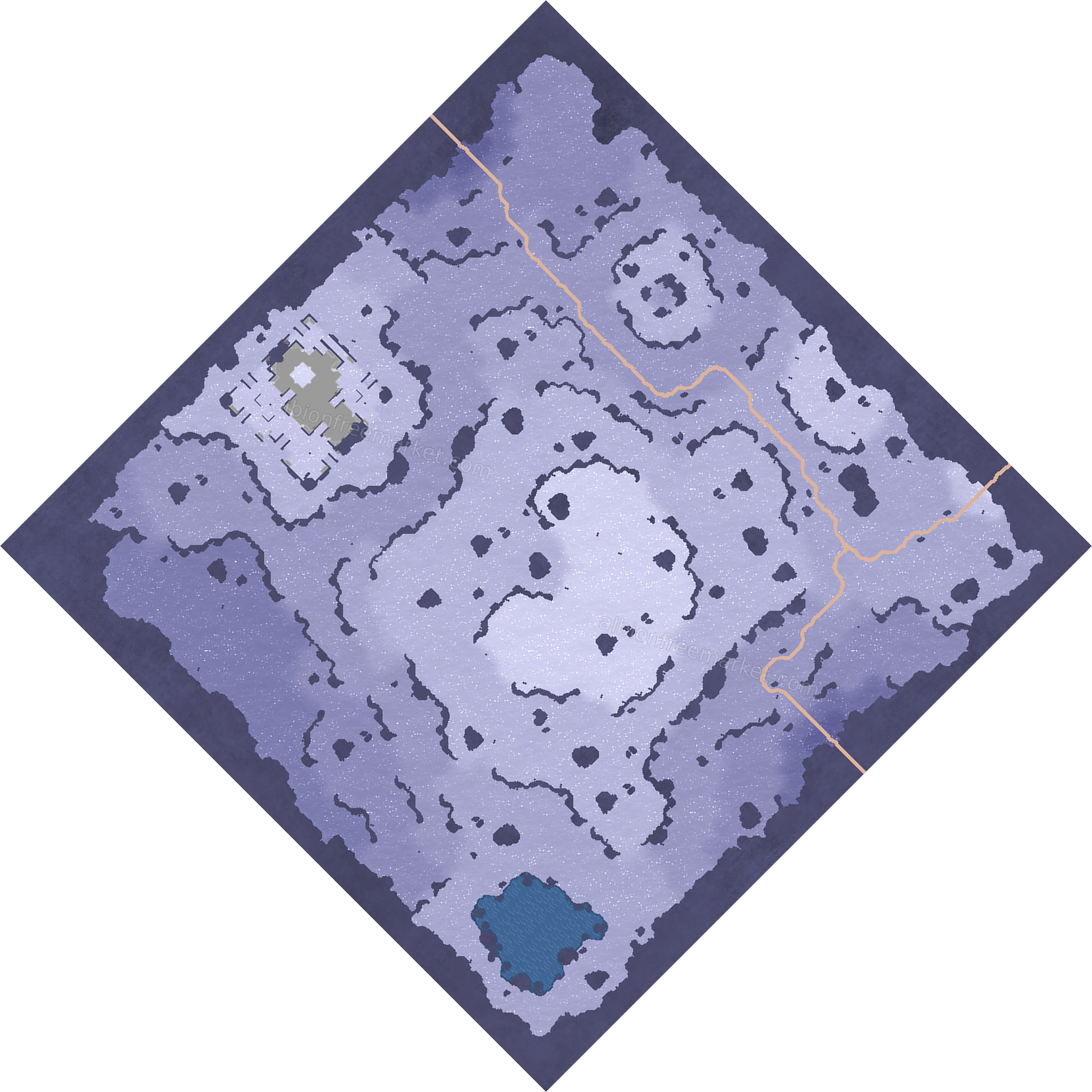 Frostseep Ravine Albion Online map