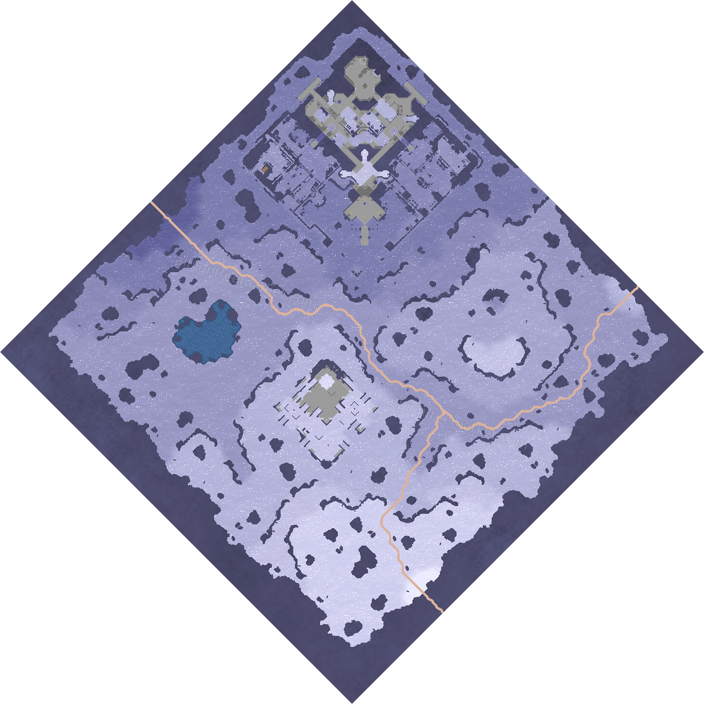 Frostpeak Ascent Albion Online map