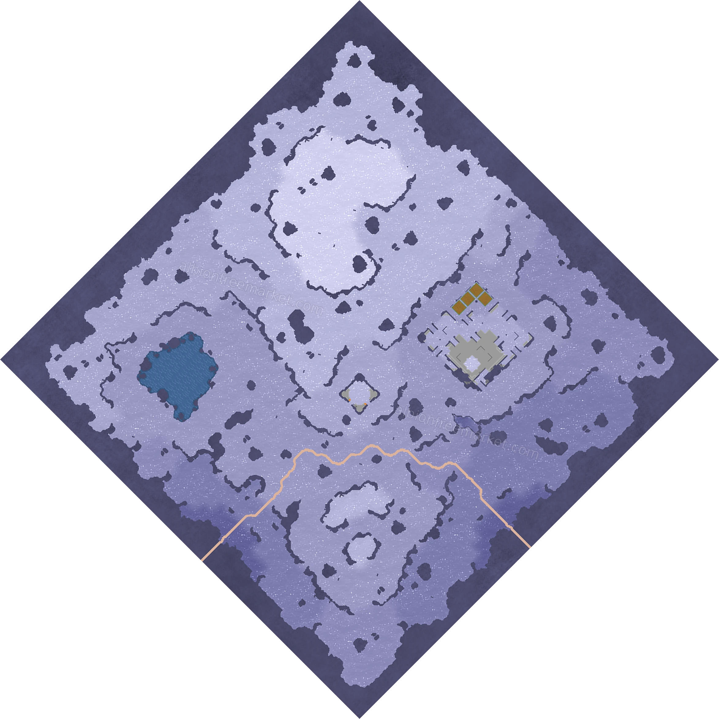 Glacierfall Canyon Albion Online map