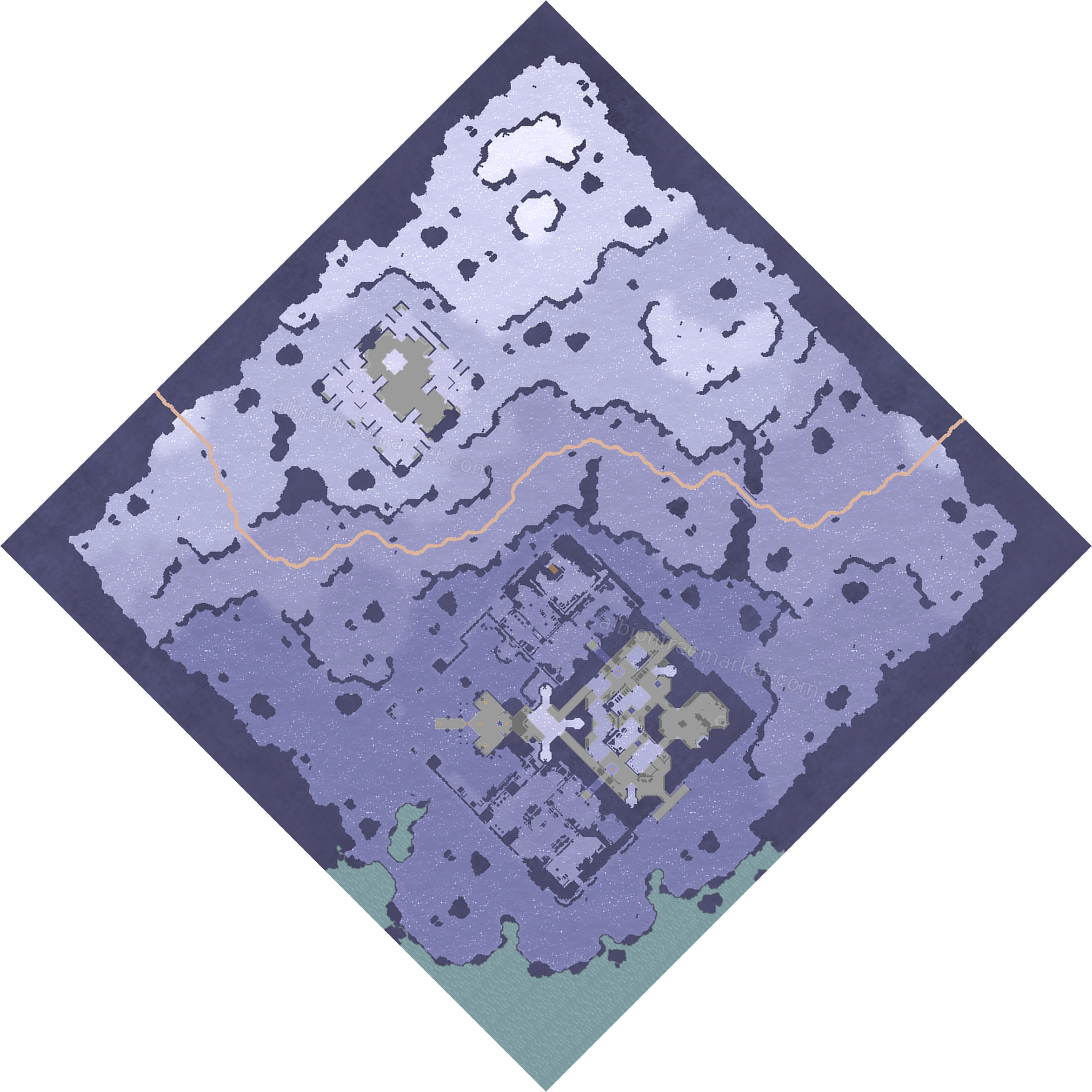 Glacierbreak Summit Albion Online map