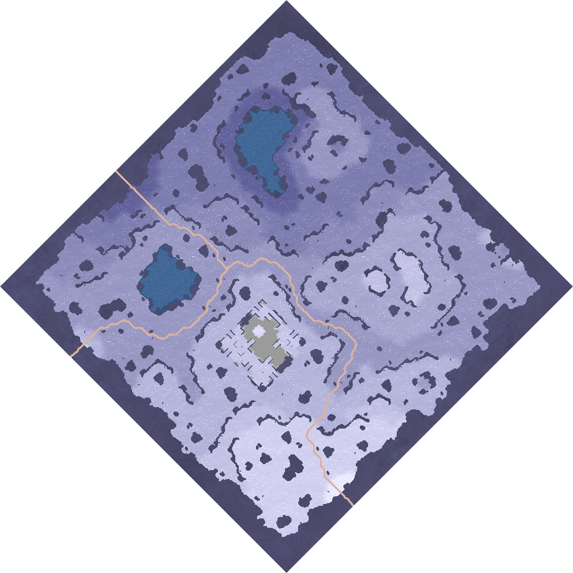 Whitecliff Peak Albion Online map