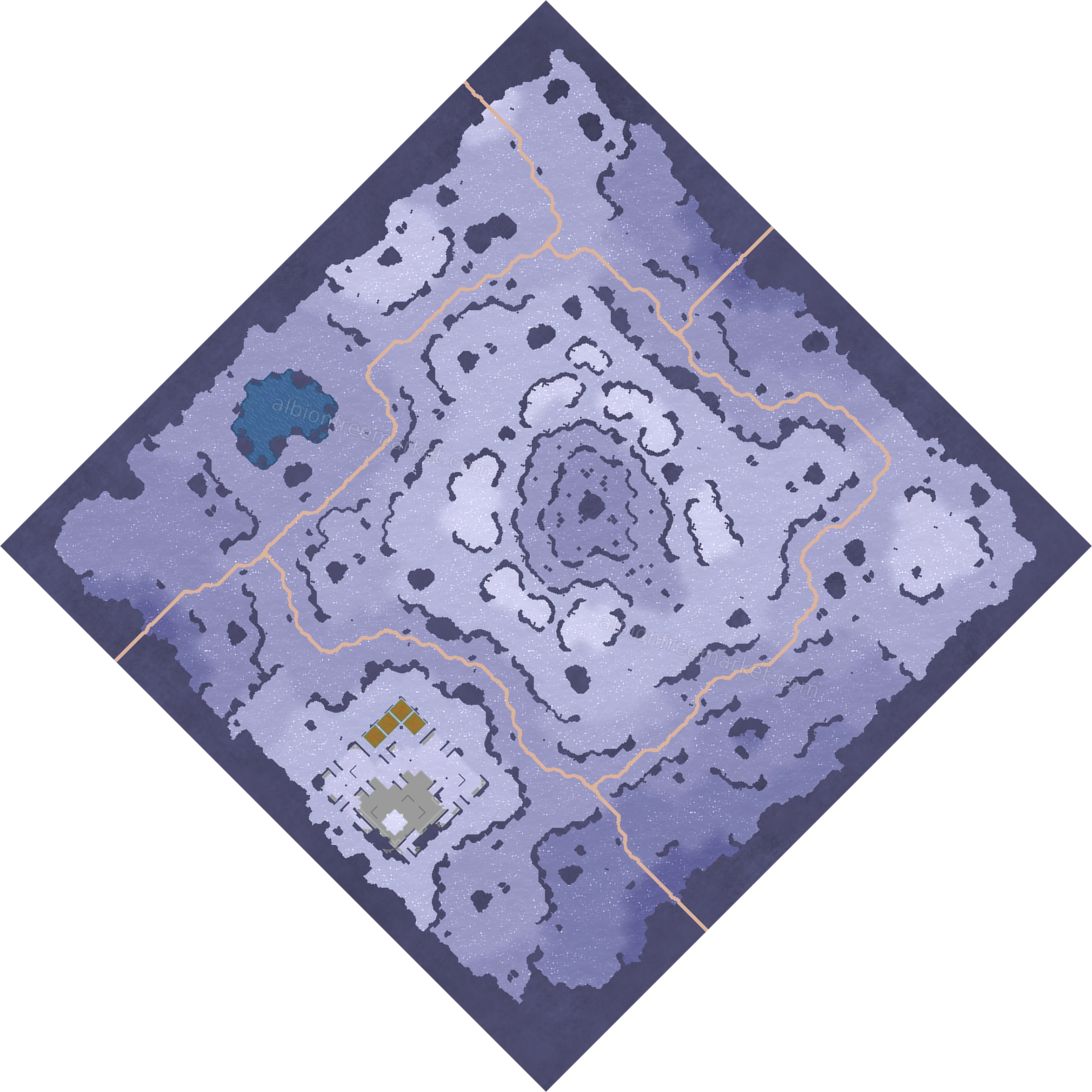 Frostbite Mountain Albion Online map