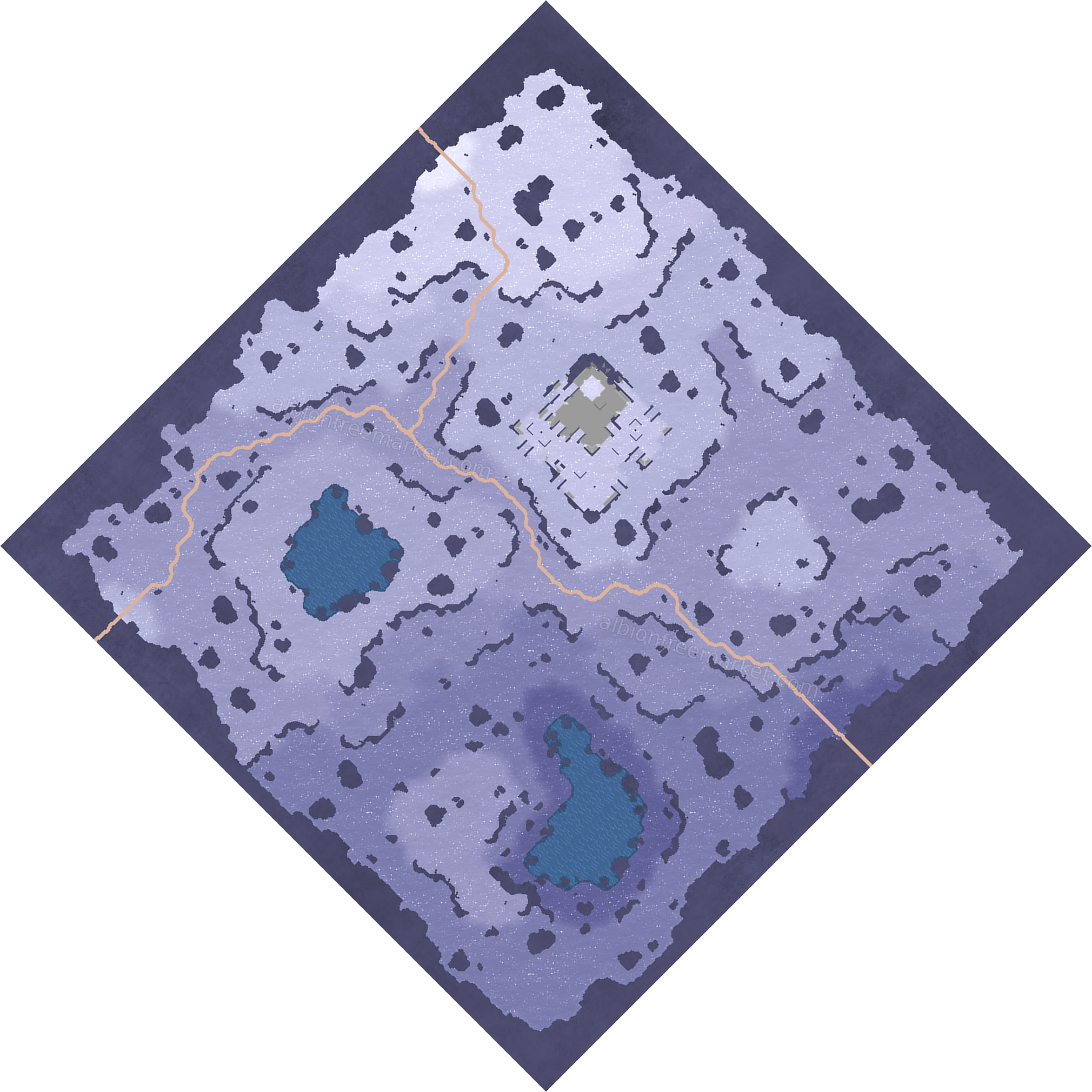 Iceburn Cliffs Albion Online map