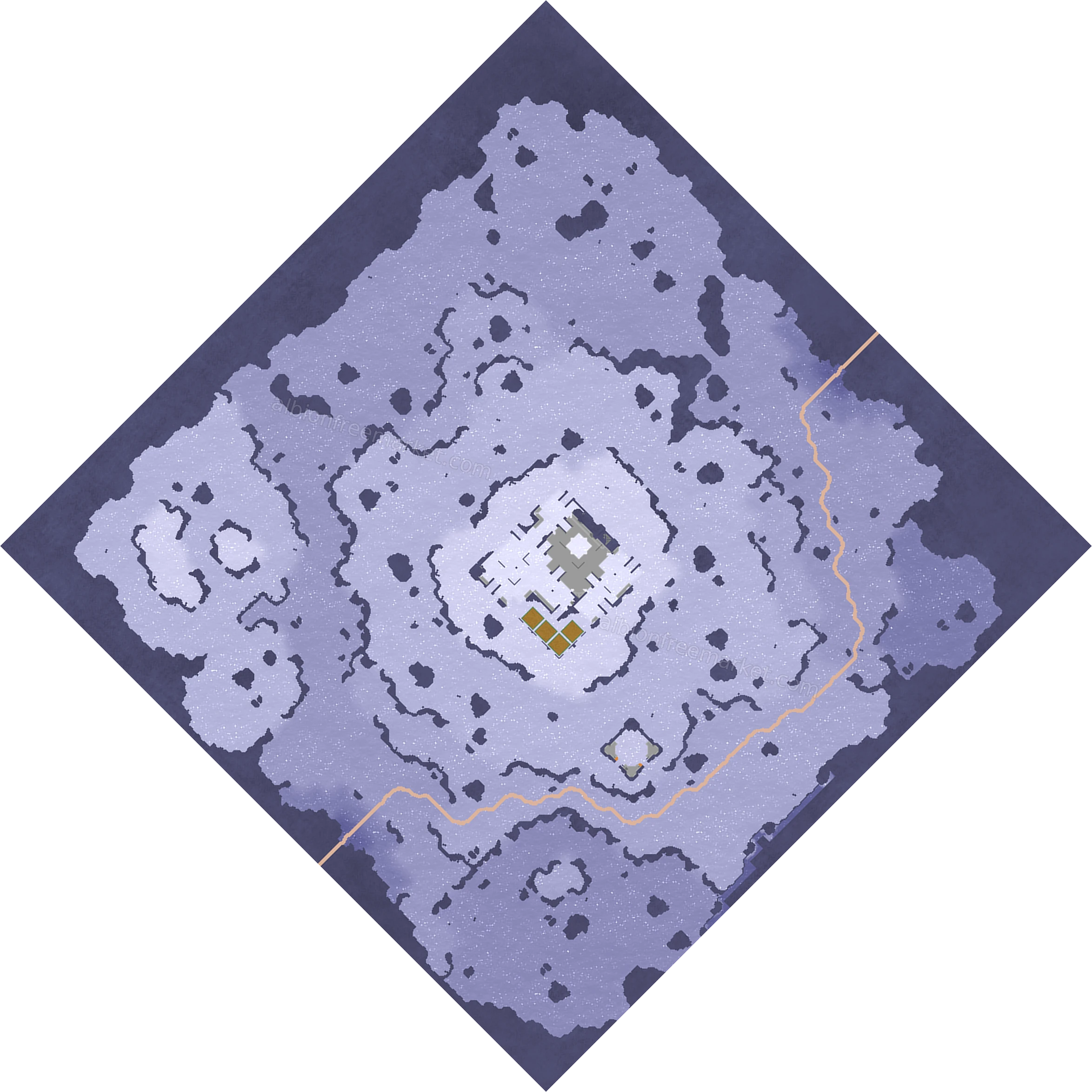 Iceburn Tundra Albion Online map
