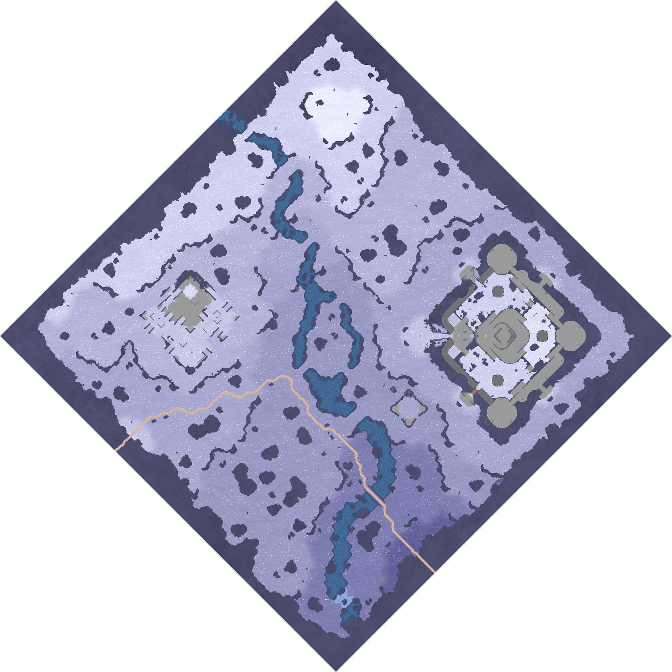 Frostseep Crevasse Albion Online map