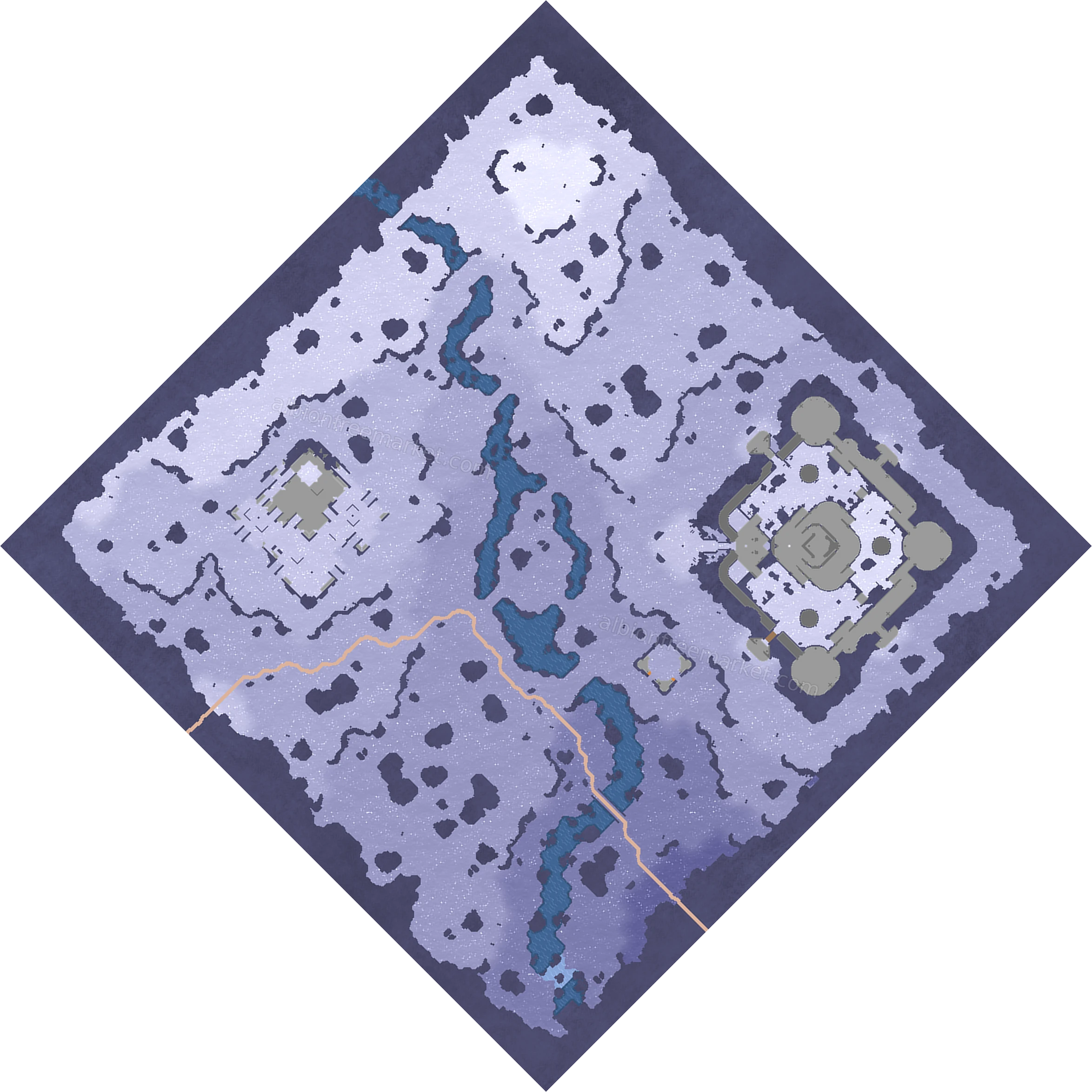 Frostseep Crevasse Albion Online map