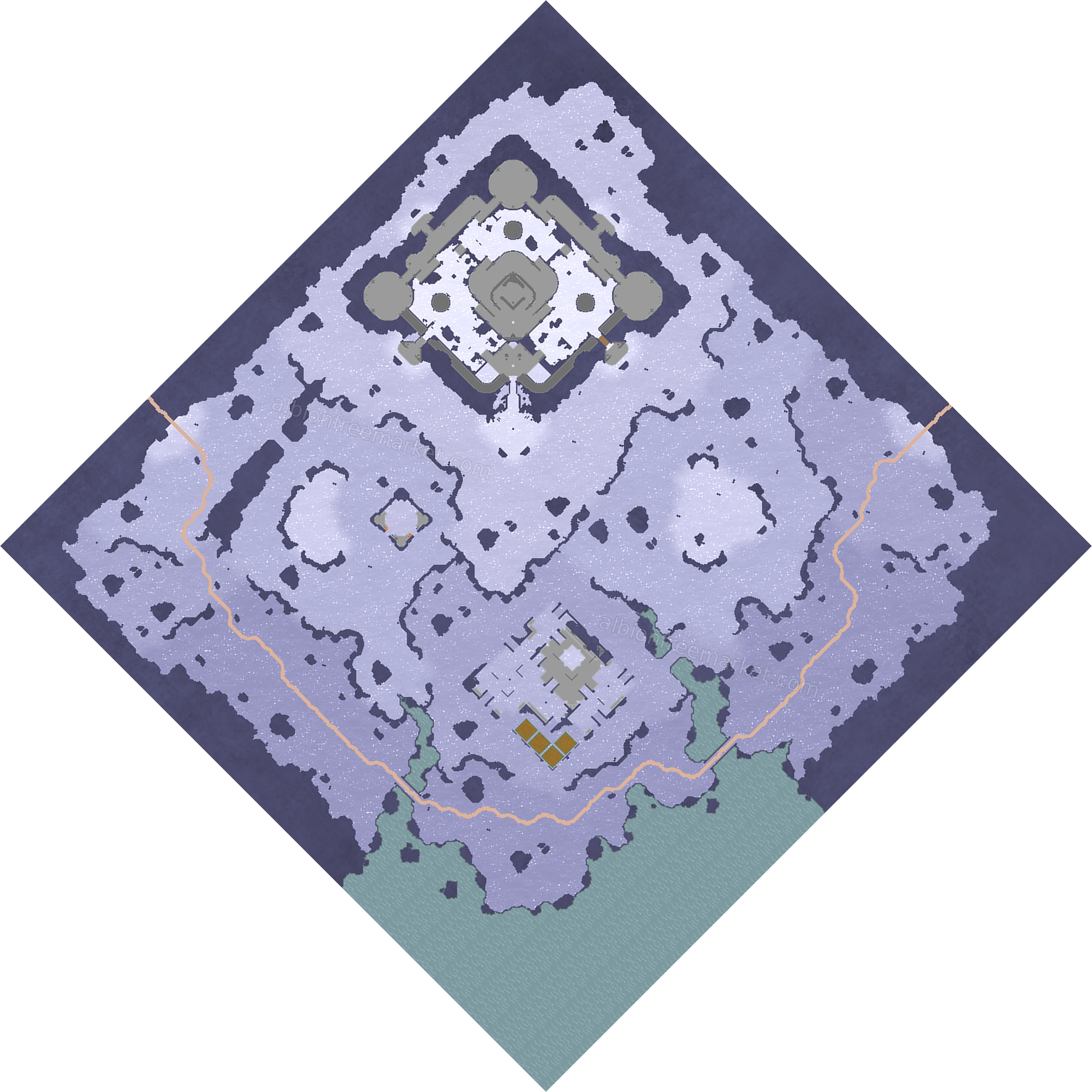 Whitecliff Expanse Albion Online map