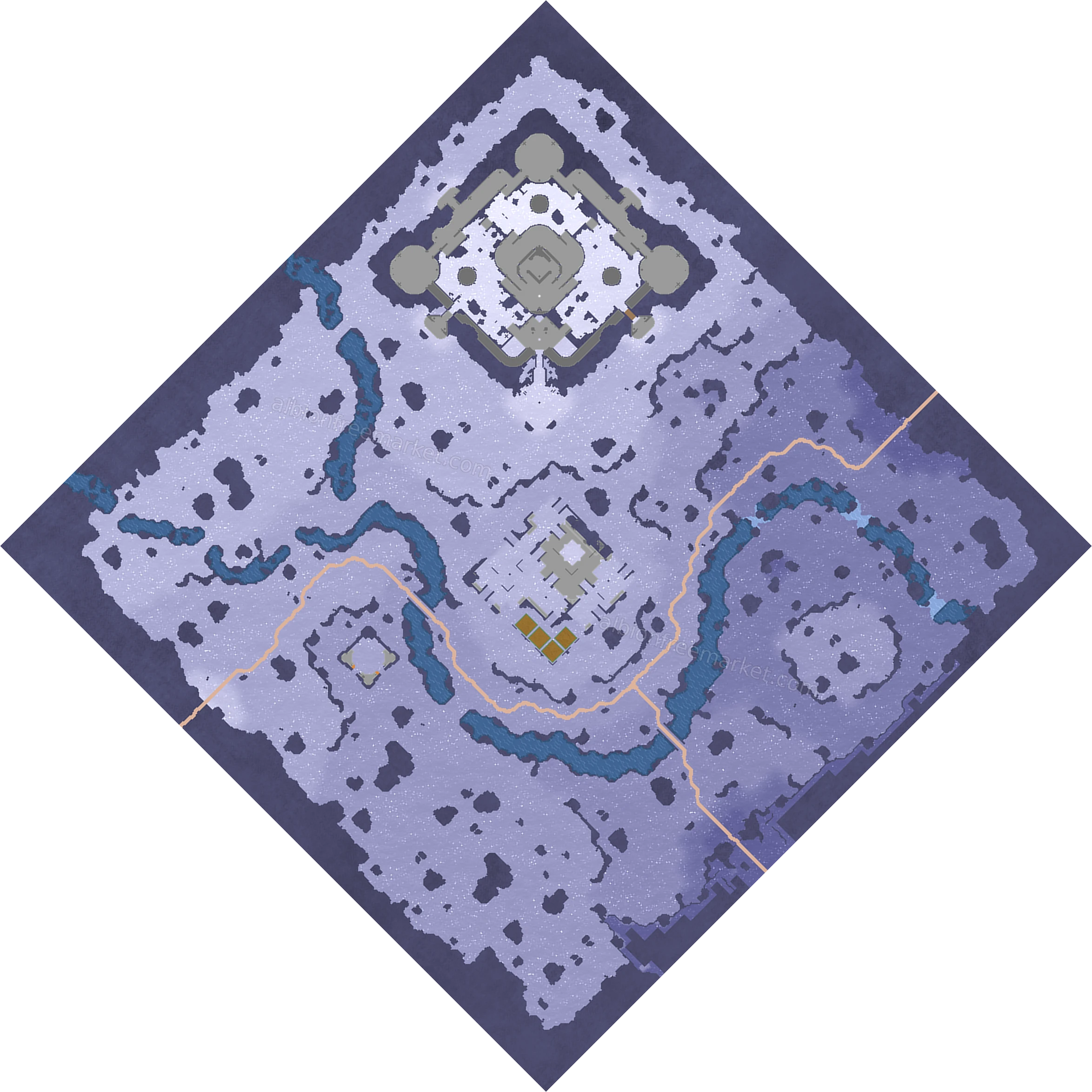 Frostspring Volcano Albion Online map