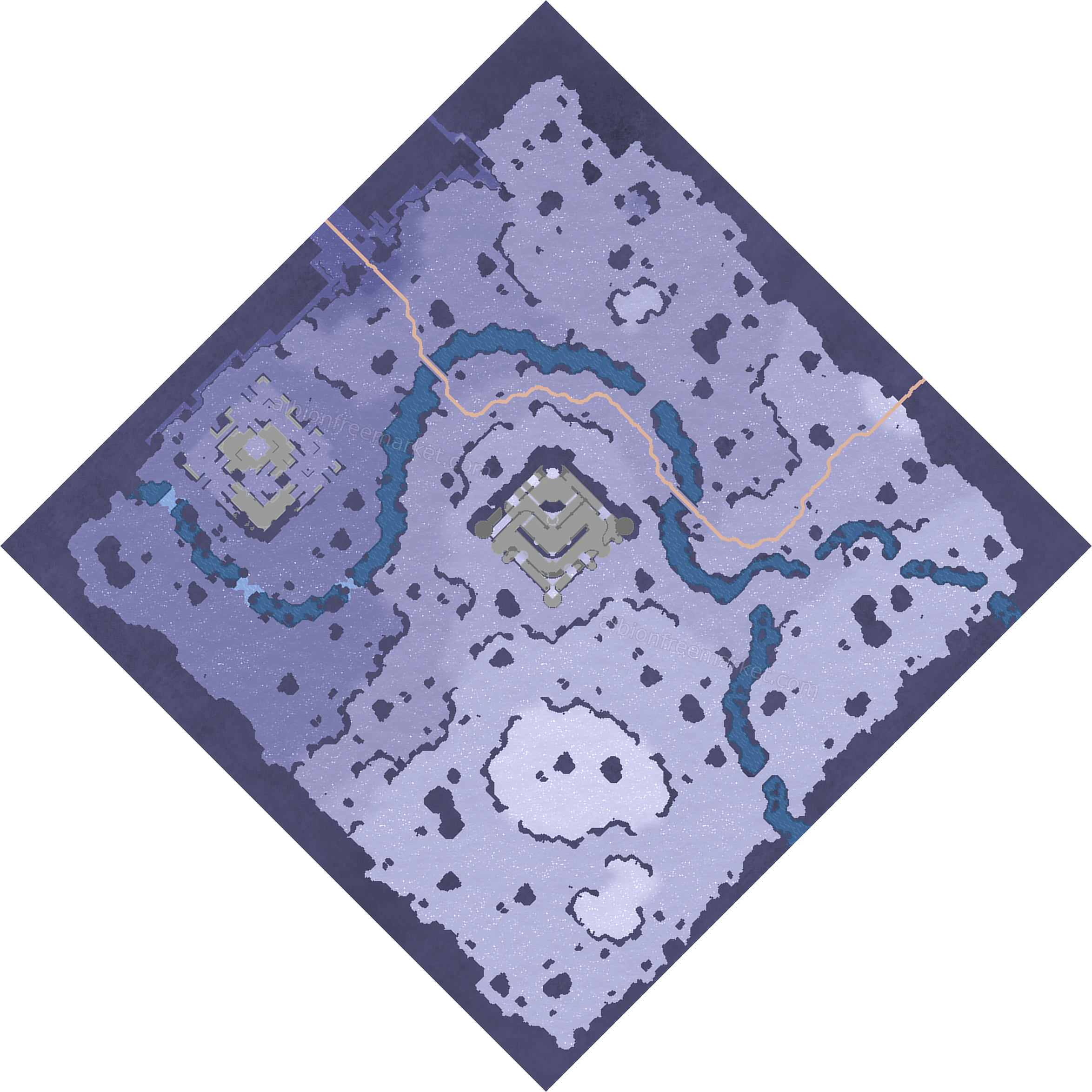 Glacierfall Pass Albion Online map