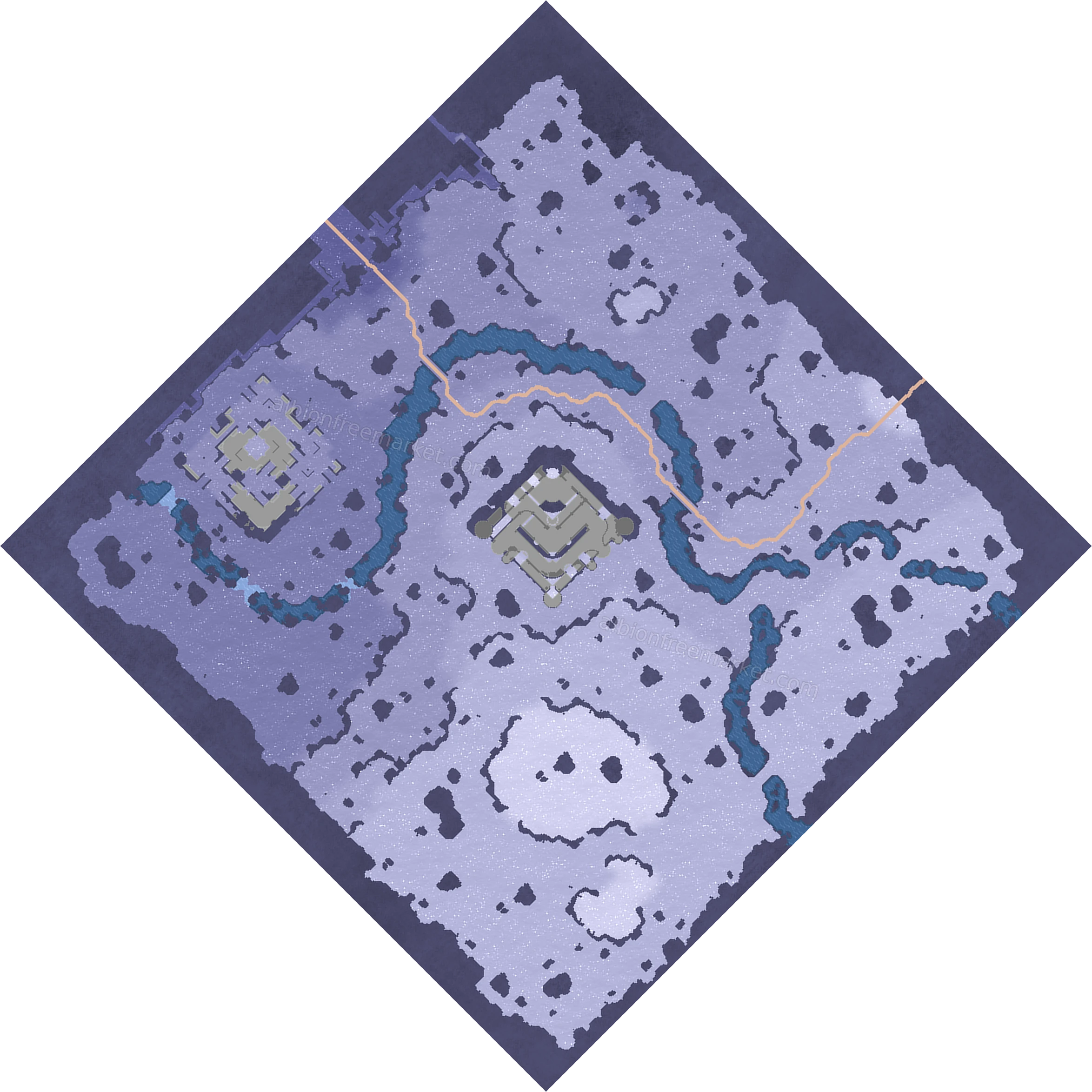 Glacierfall Pass Albion Online map