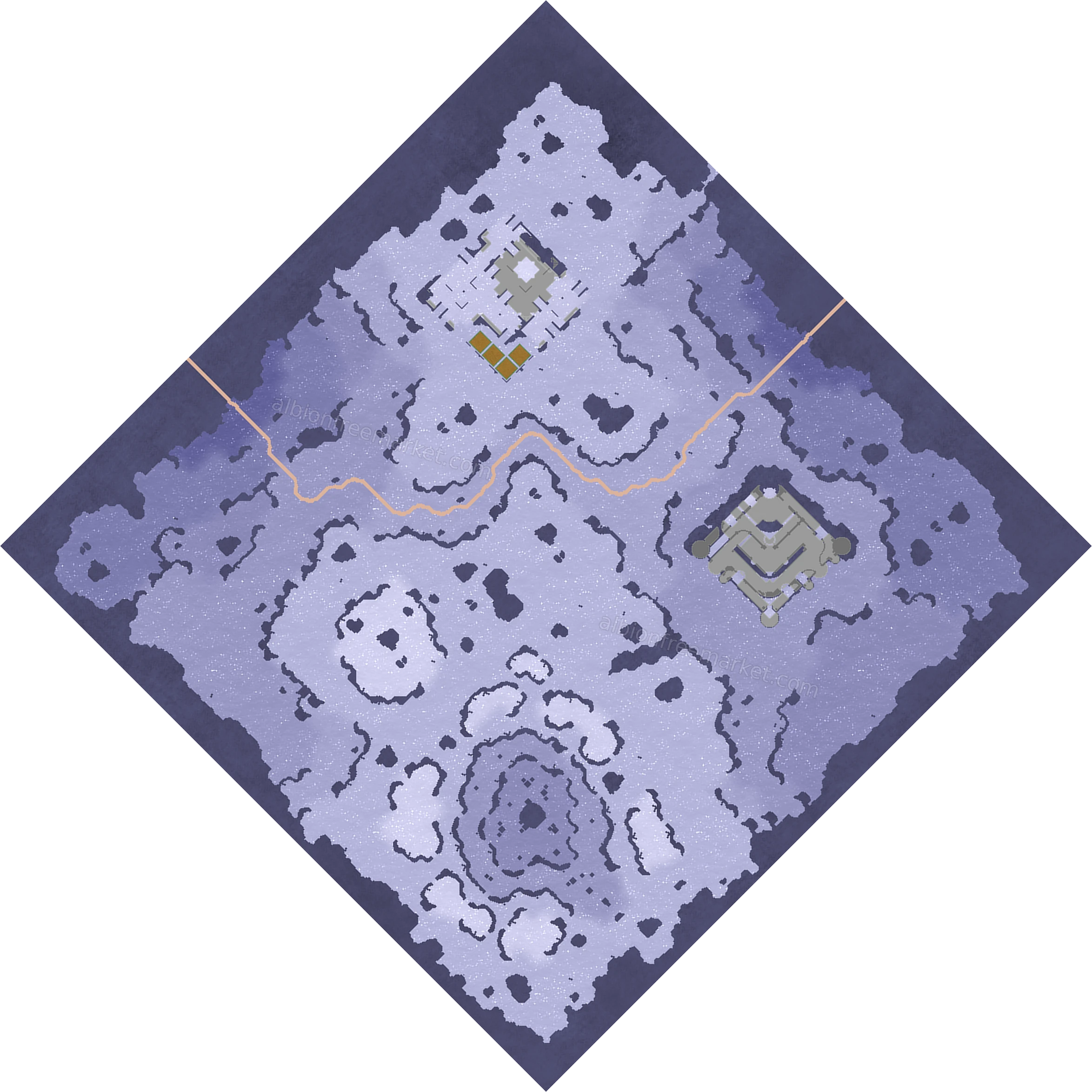Glacierfall Fissure Albion Online map