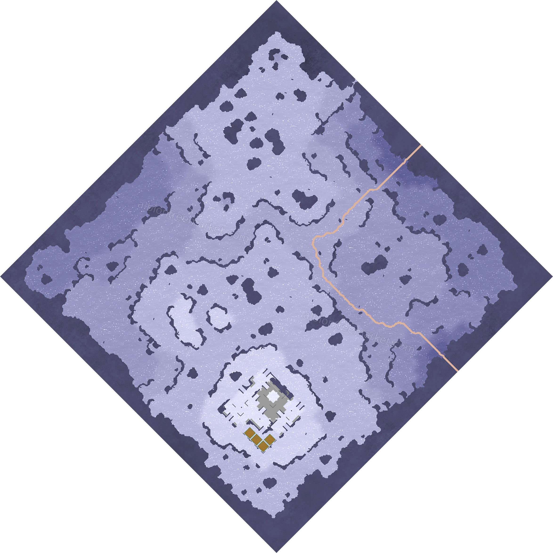 Whitepeak Tundra Albion Online map