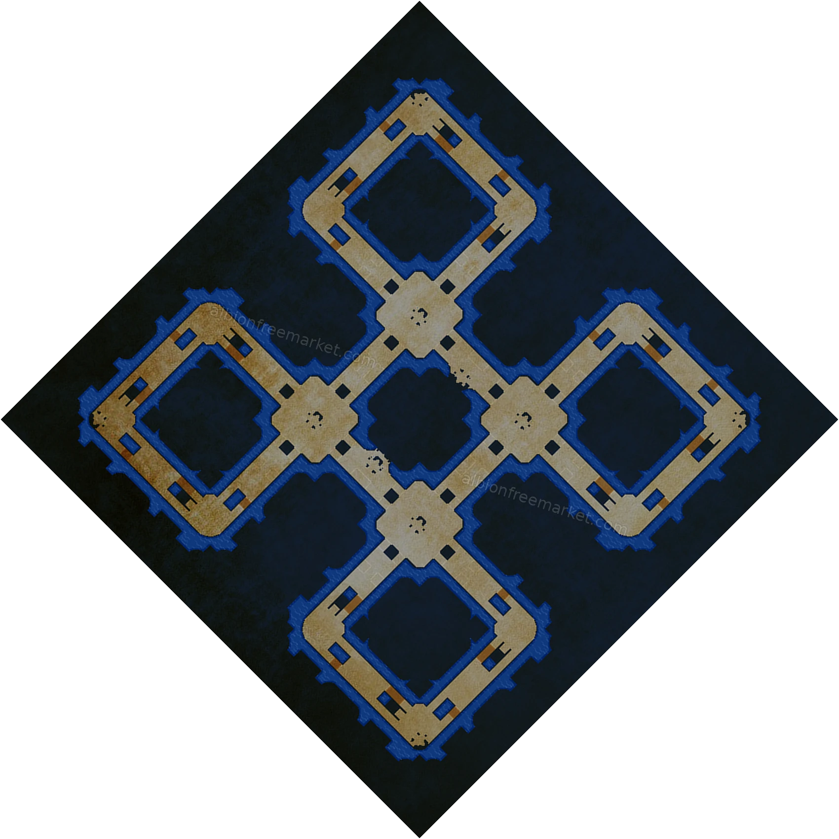 The Underway Albion Online map