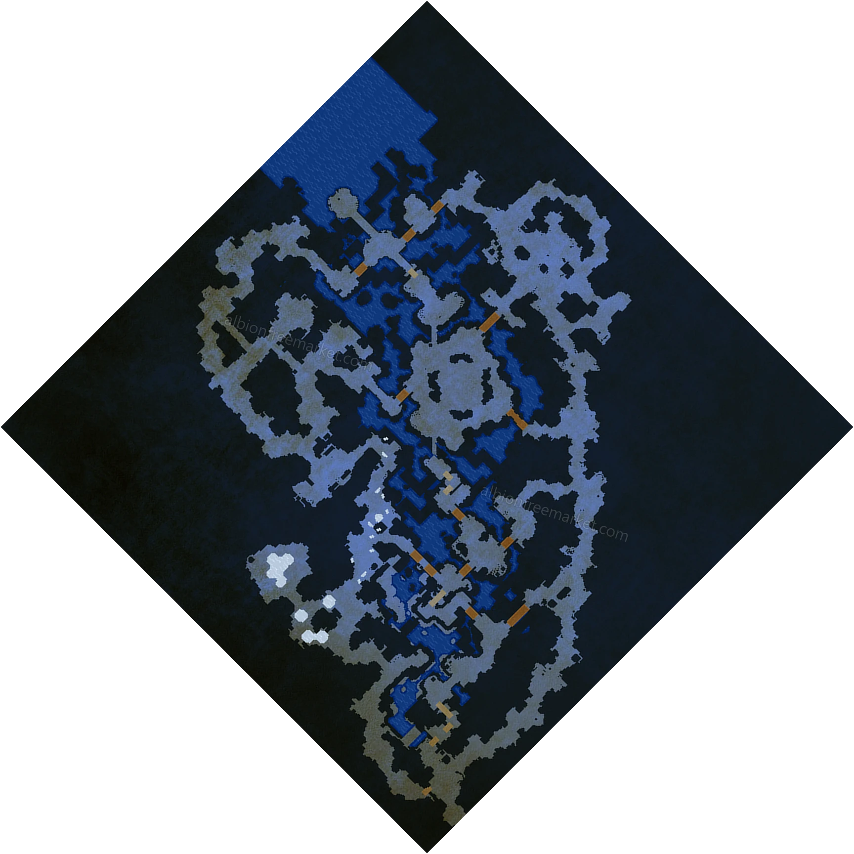 Mapa Albion Online: Stoneroot Caverns