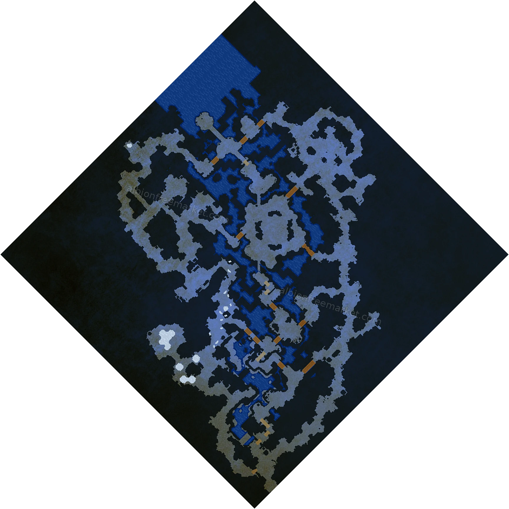Stoneroot Caverns Albion Online map