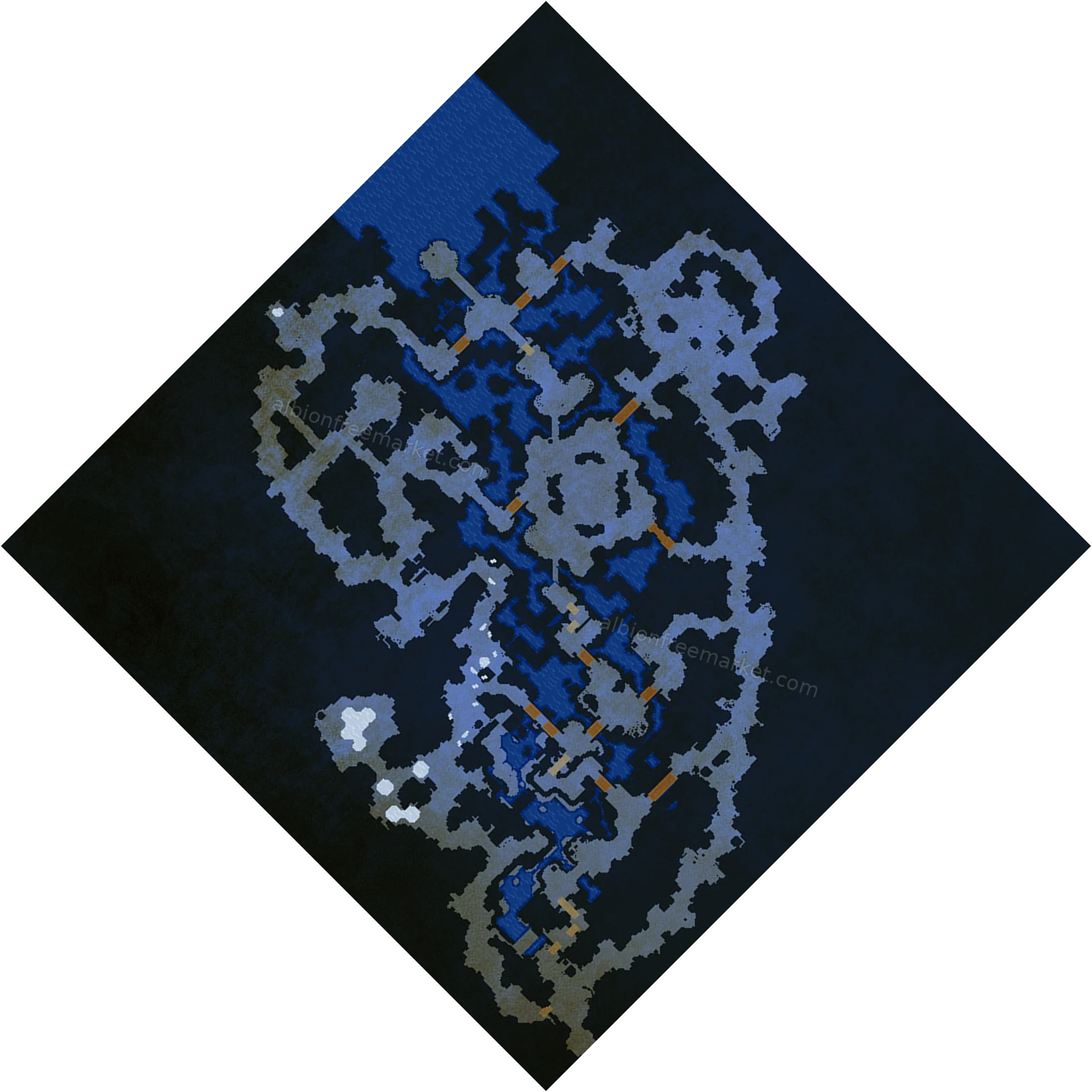 Stoneroot Caverns Albion Online map