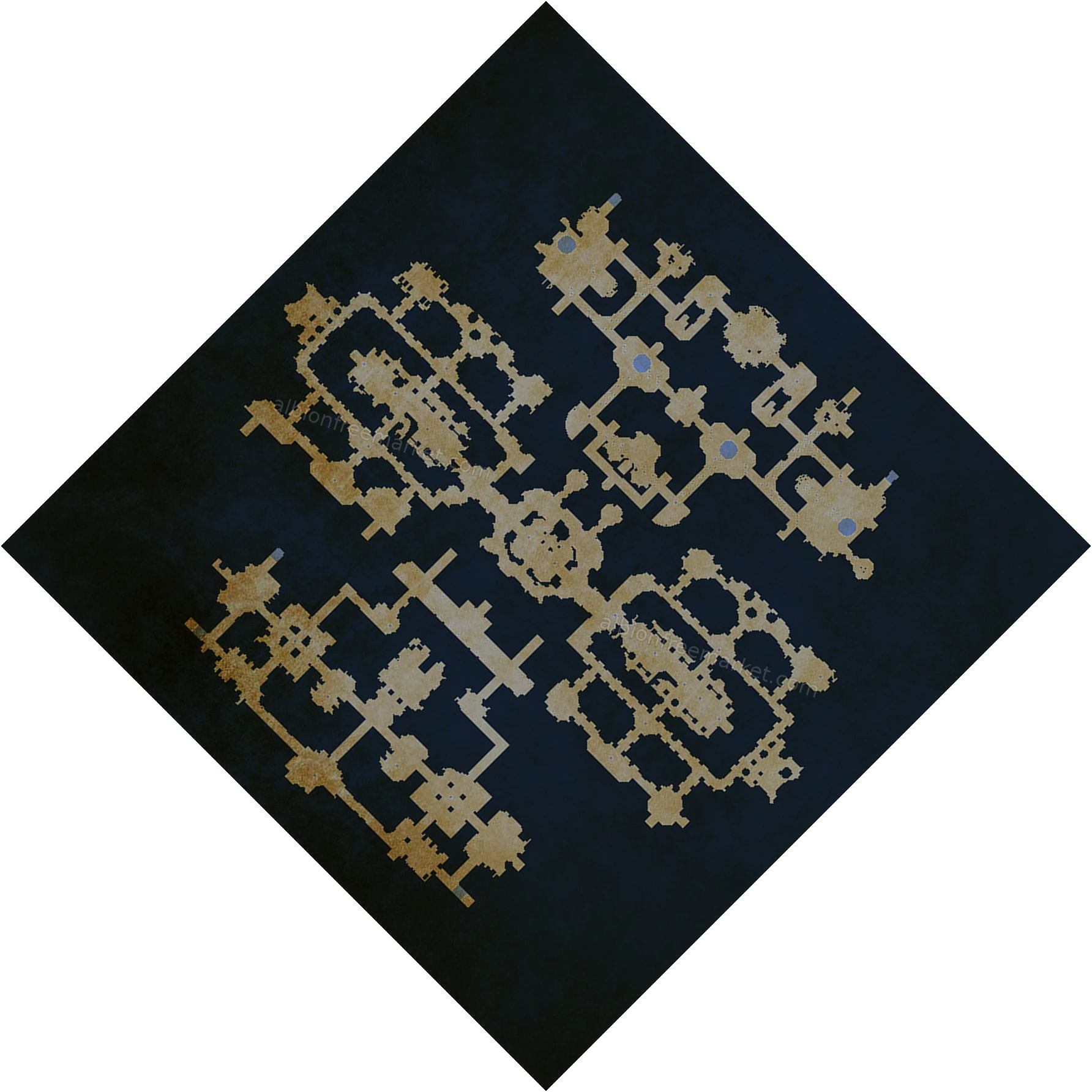 Exalted Crypt Albion Online map
