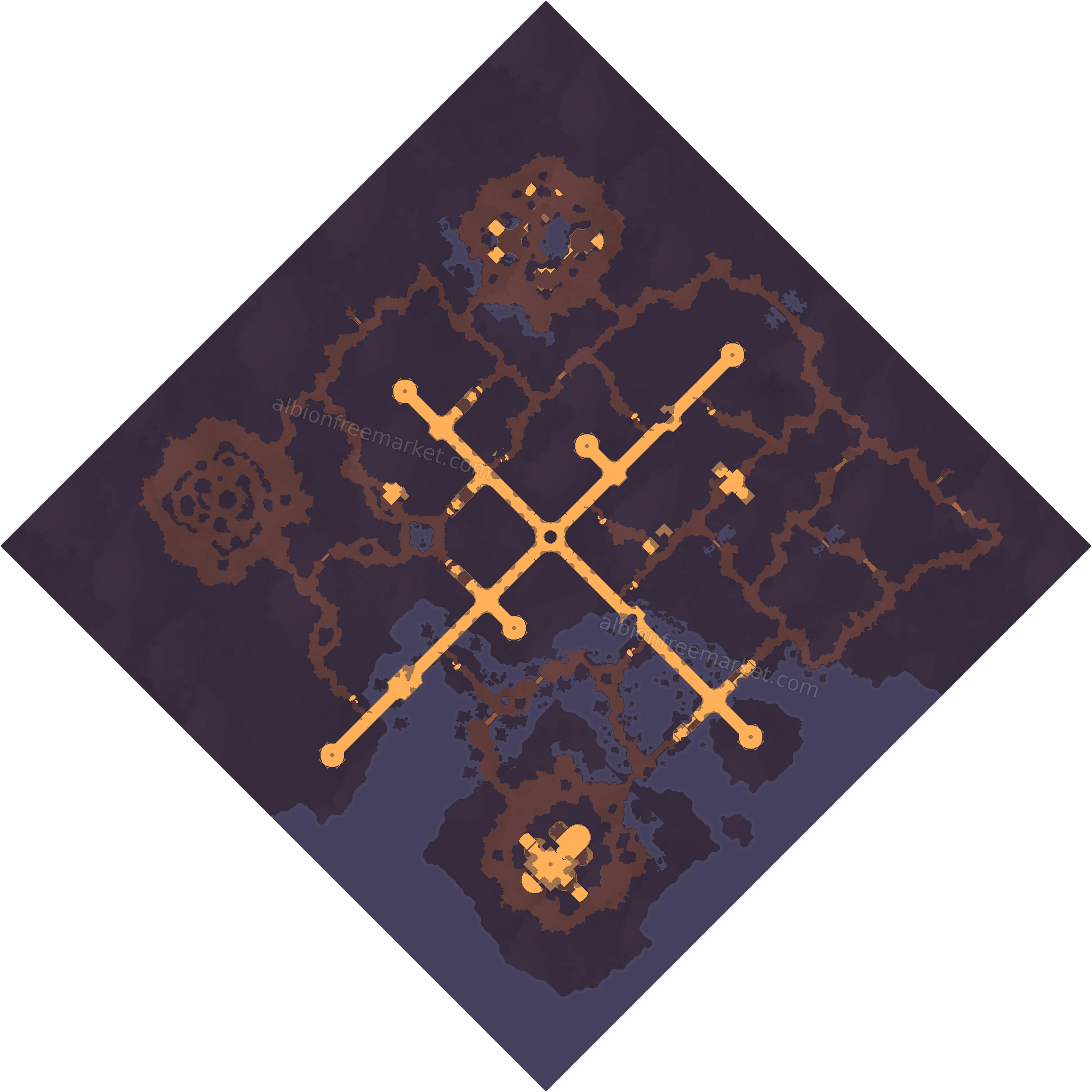 Xouos-Aioblos Albion Online map