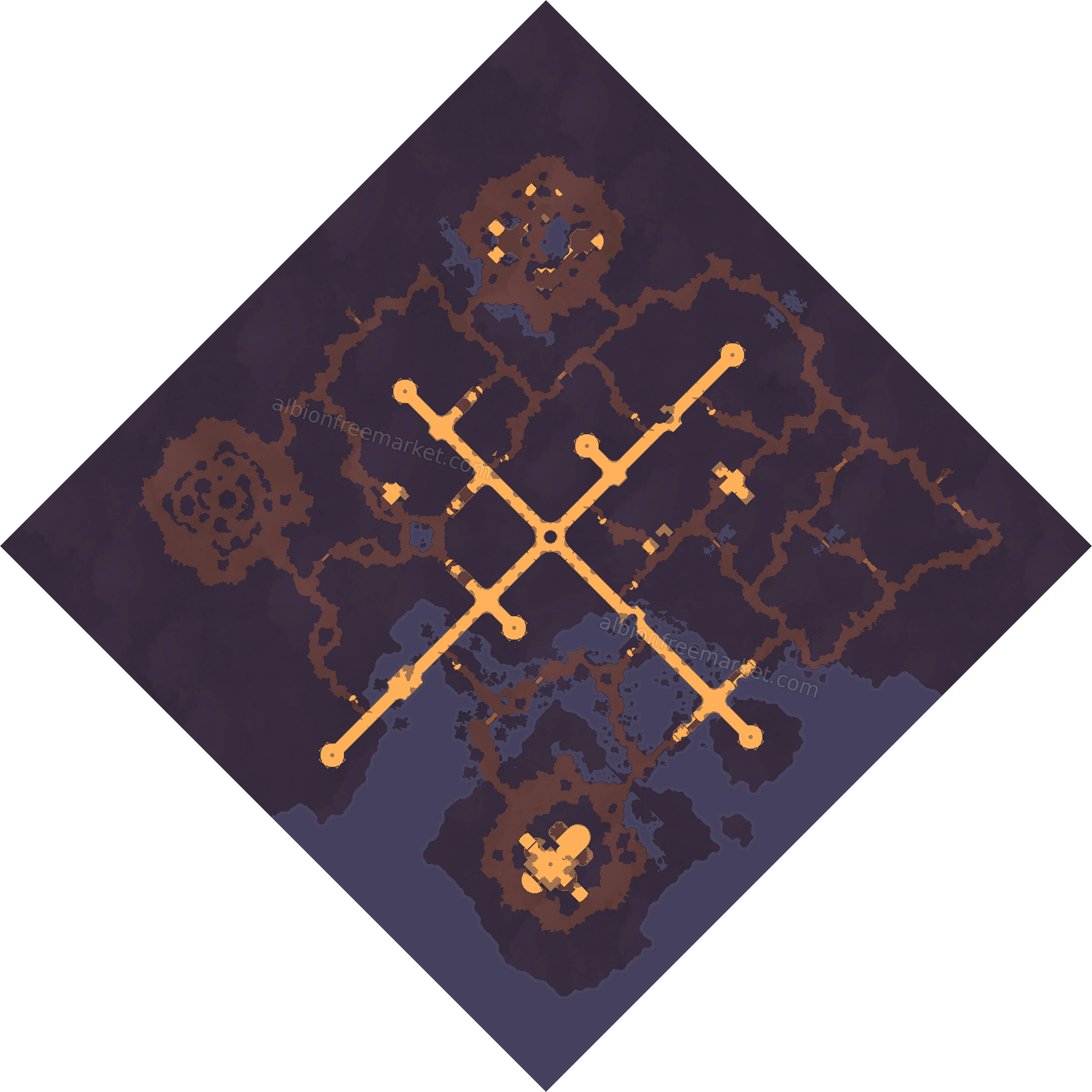 Xouos-Aioblos Albion Online map