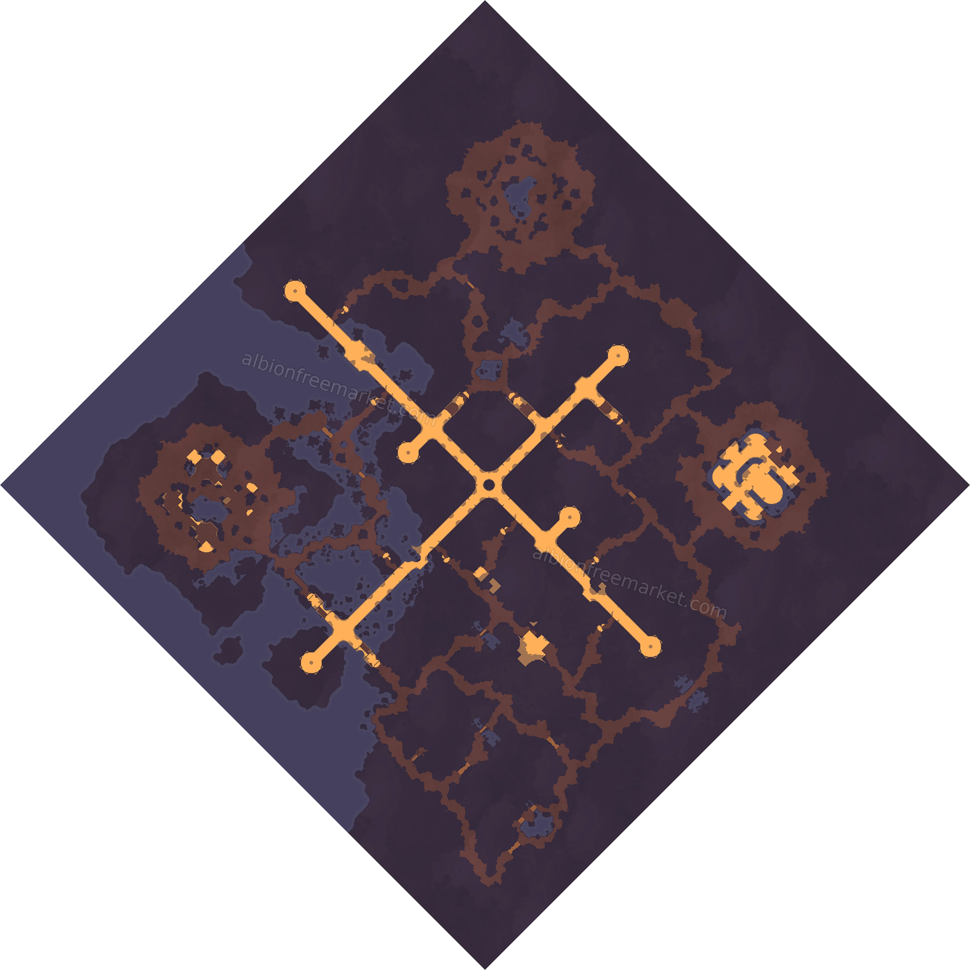 Xebos-Exostum Albion Online map
